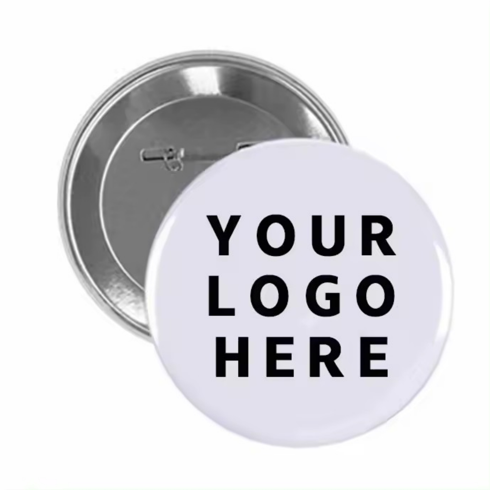 Tinplate Round Button With Safety Pins 2