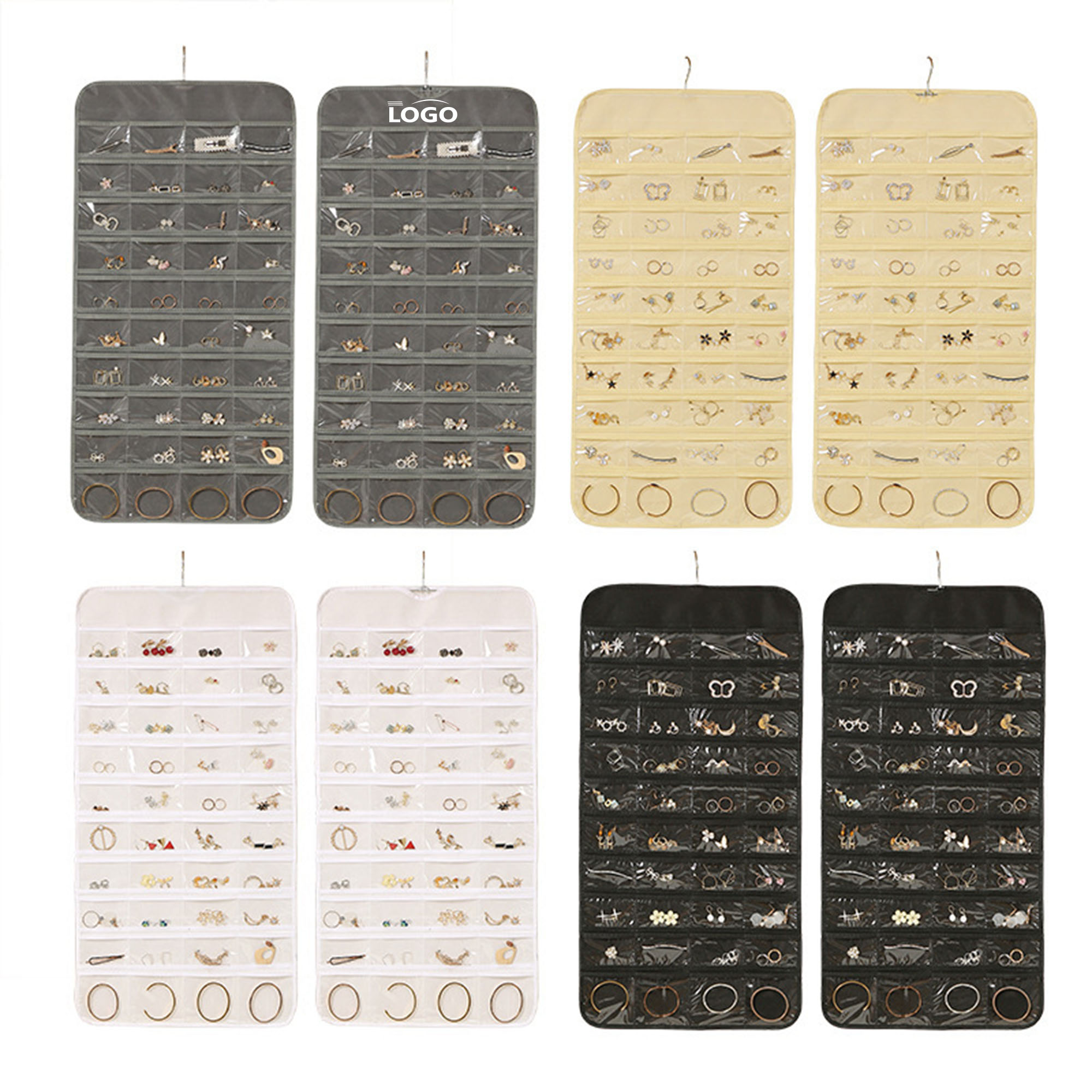 80-Pocket Hanging Jewelry Organizer 5