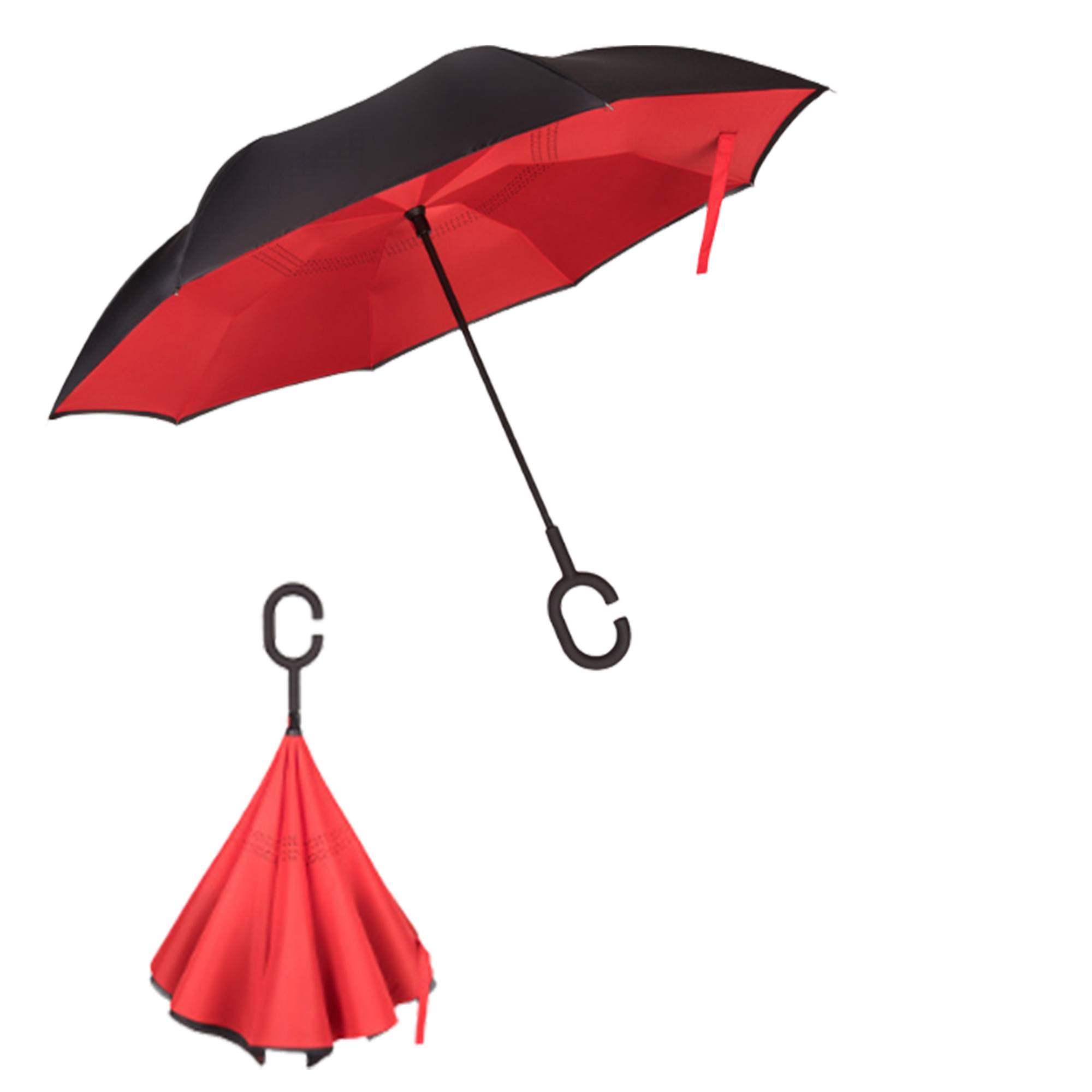 MOQ 30 PCS Durable Hands Free Inverted Umbrella 19