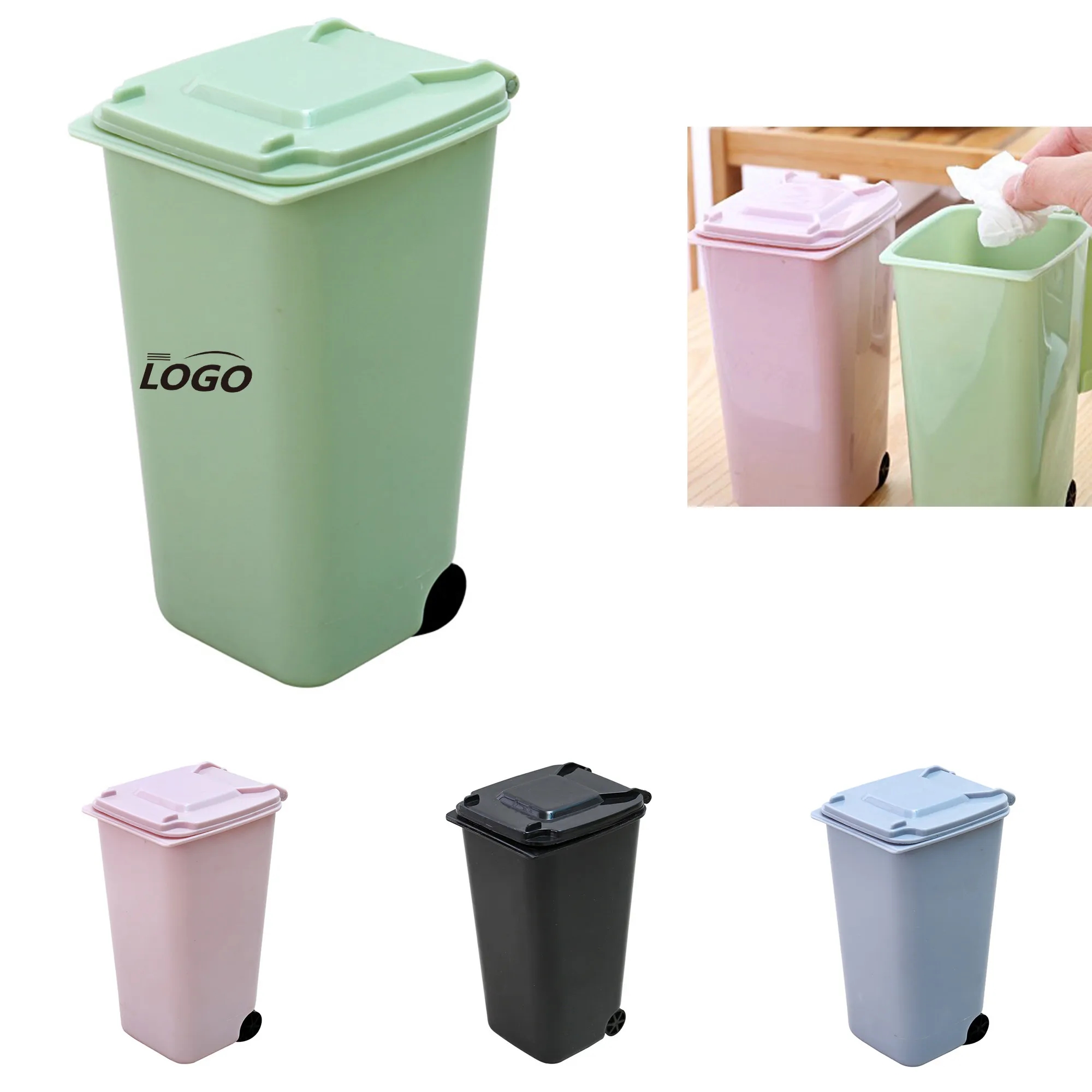 Office Mini Desktop Garbage Bin MOQ 10pcs 9