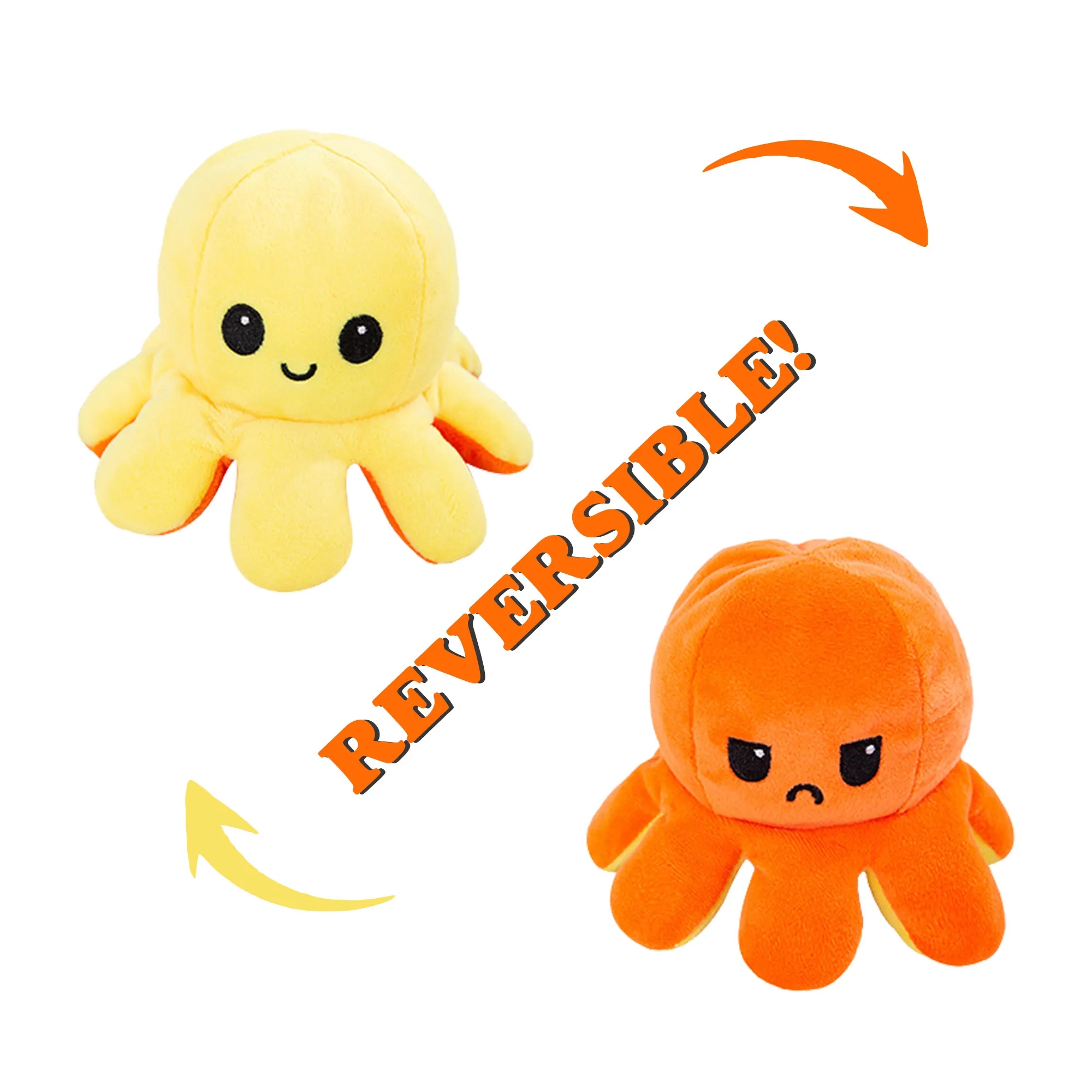 Large Reversible Octopus Plush Toy 8