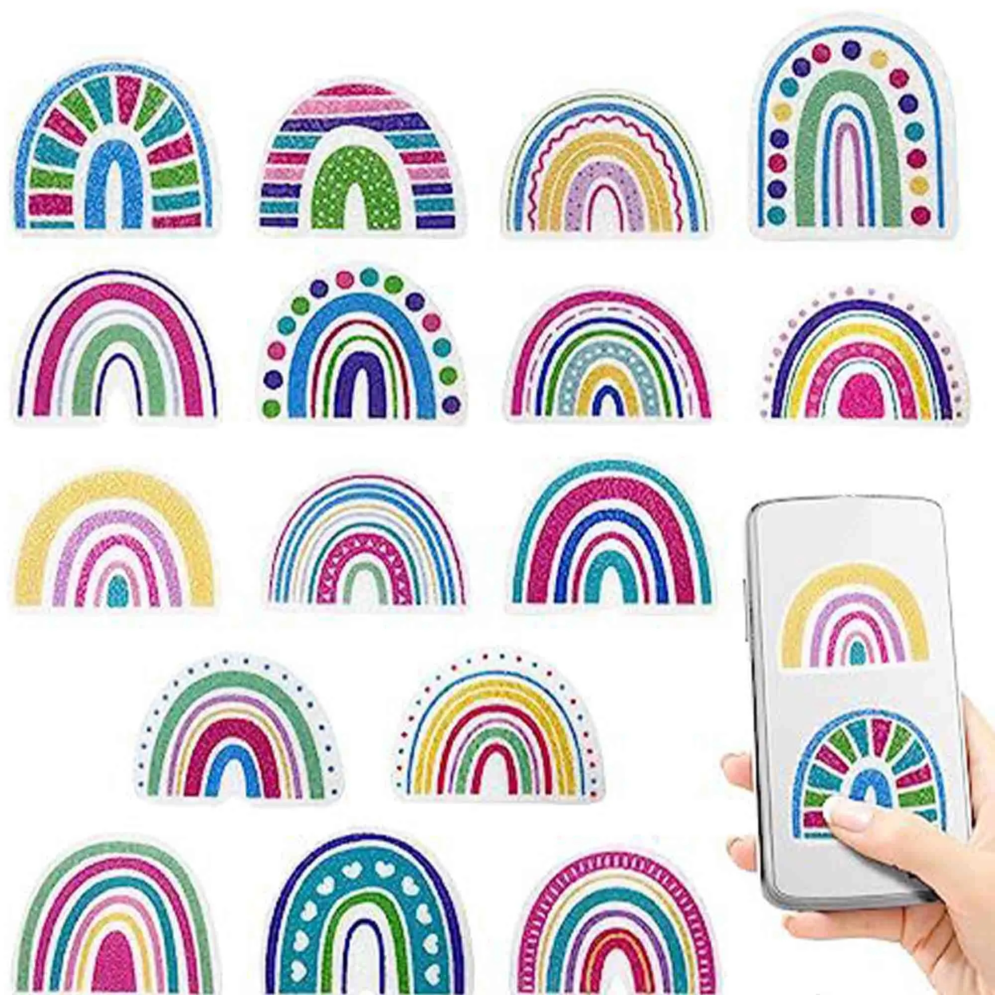 MOQ1000 PVC Tactile Stress Relief Calming Stickers 7