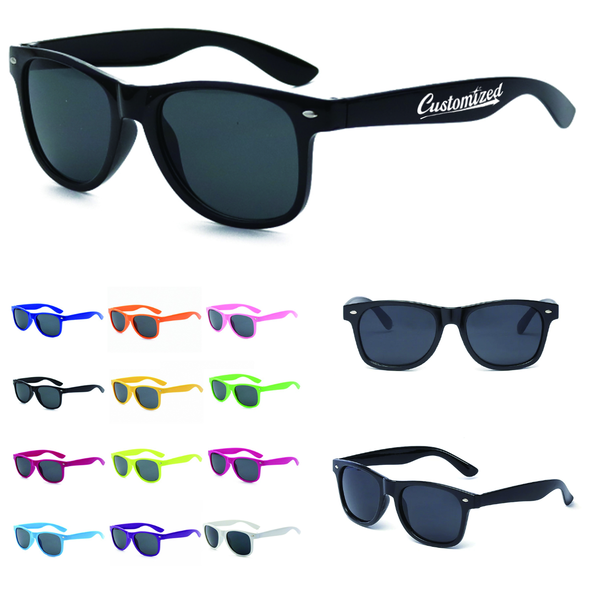 Colorful Promotional Sunglasses with UV Protection