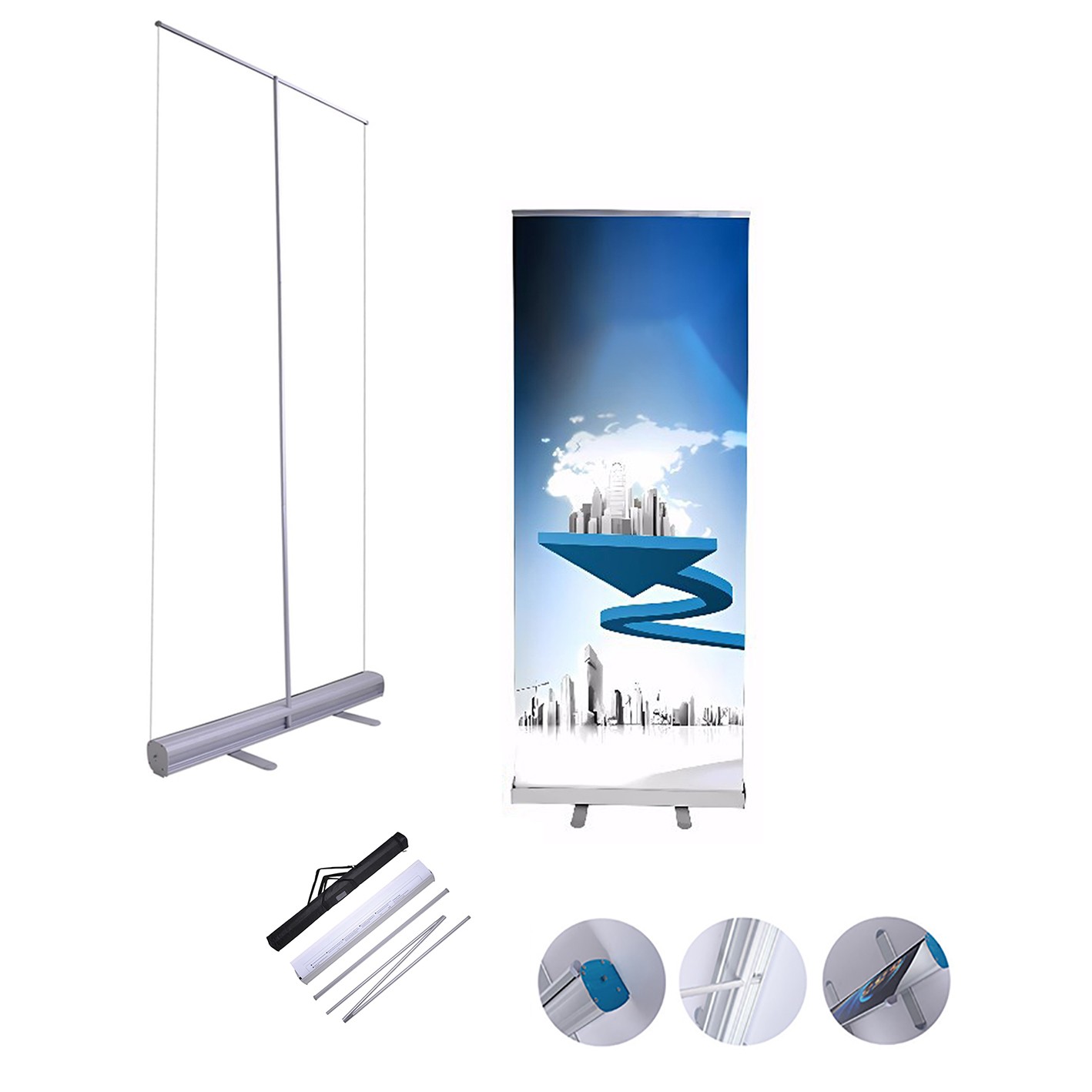 Retractable Banner Stand 23x63