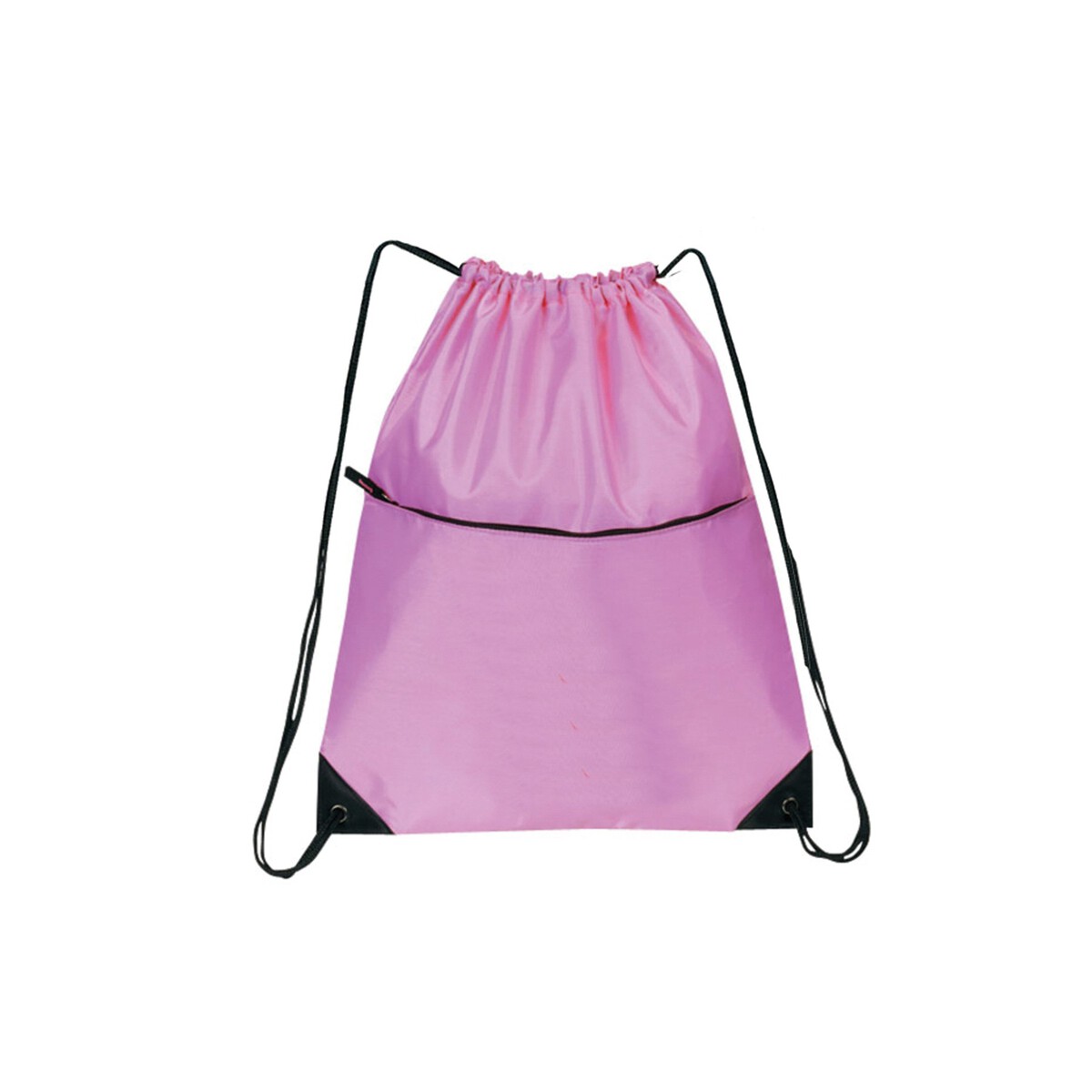 210D Nylon Zippered Drawstring Backpack BACKPACK E366 Ad Specialty