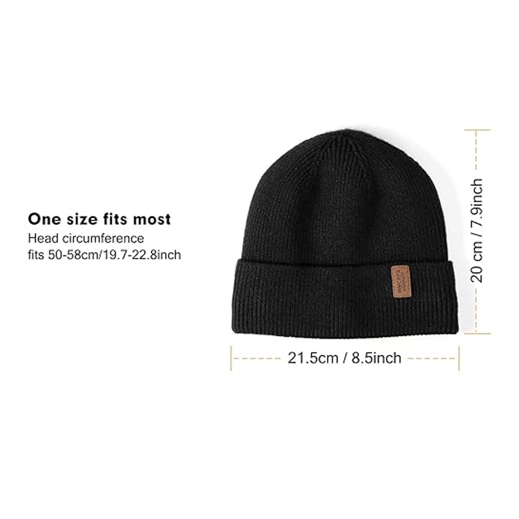 Soft Warm Knit Hat Ski Stocking Cuffed Cap 7
