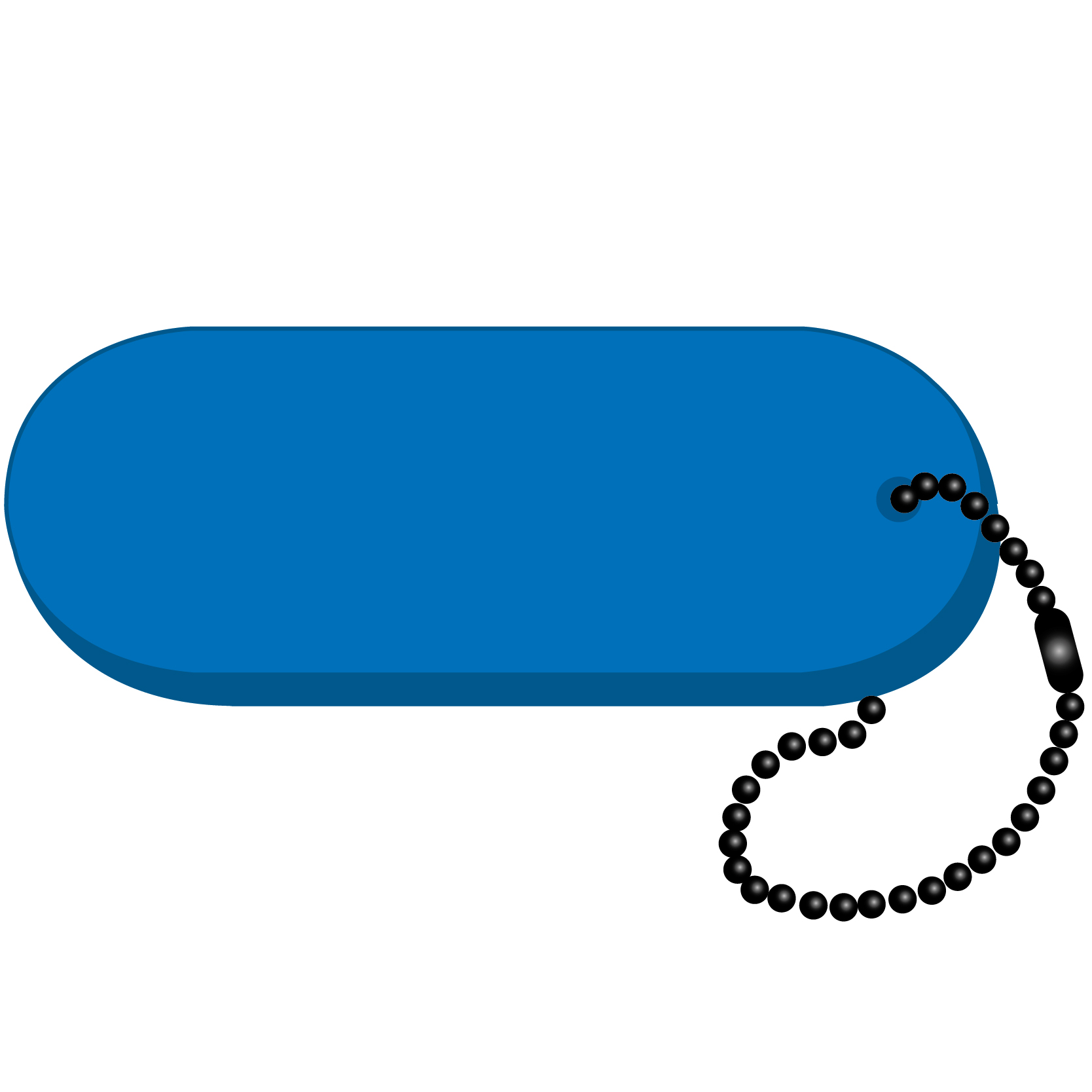 Oval - Large Key Tag 35