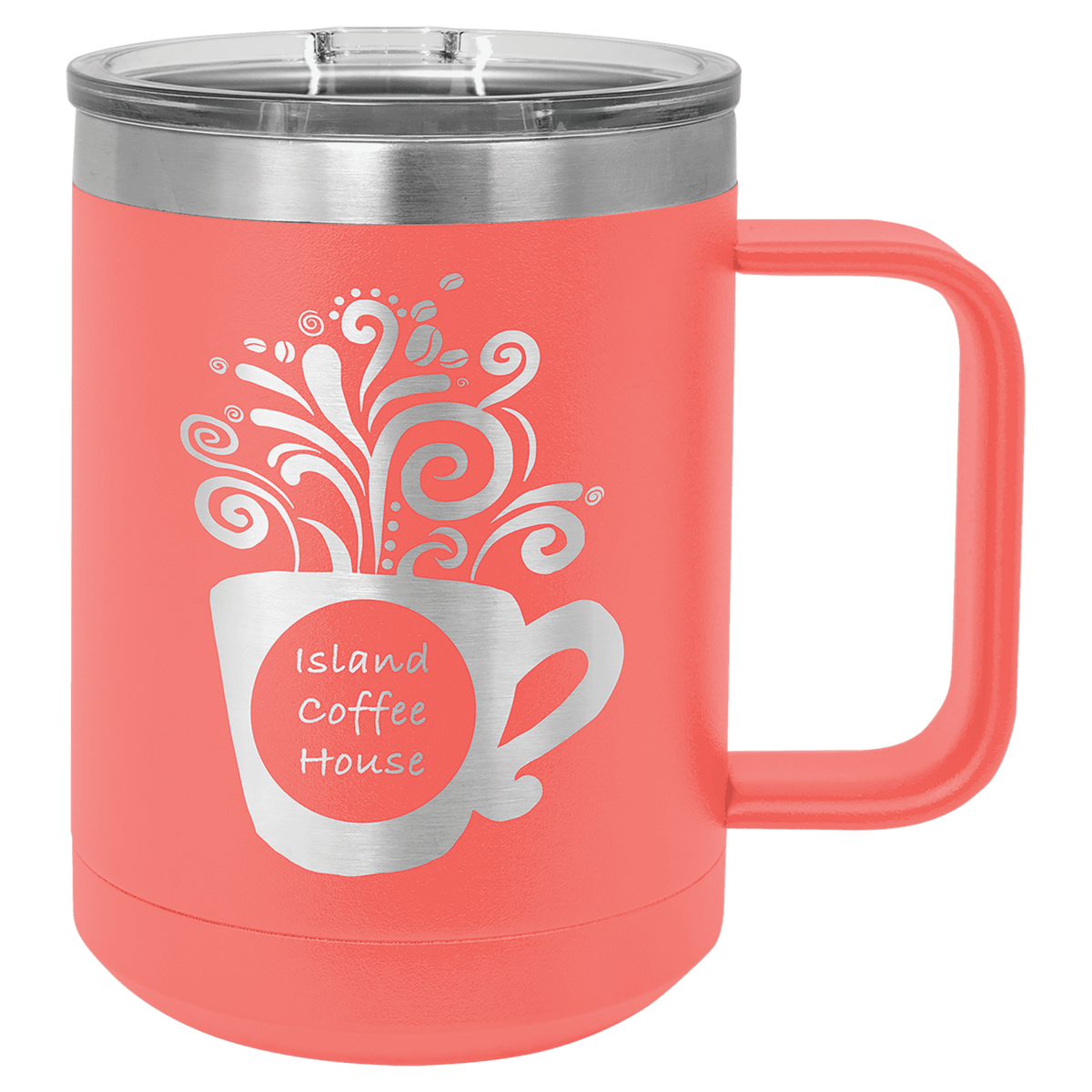Polar Camel 15 oz. Coral Vacuum Insulated Mug with Slider Lid 3