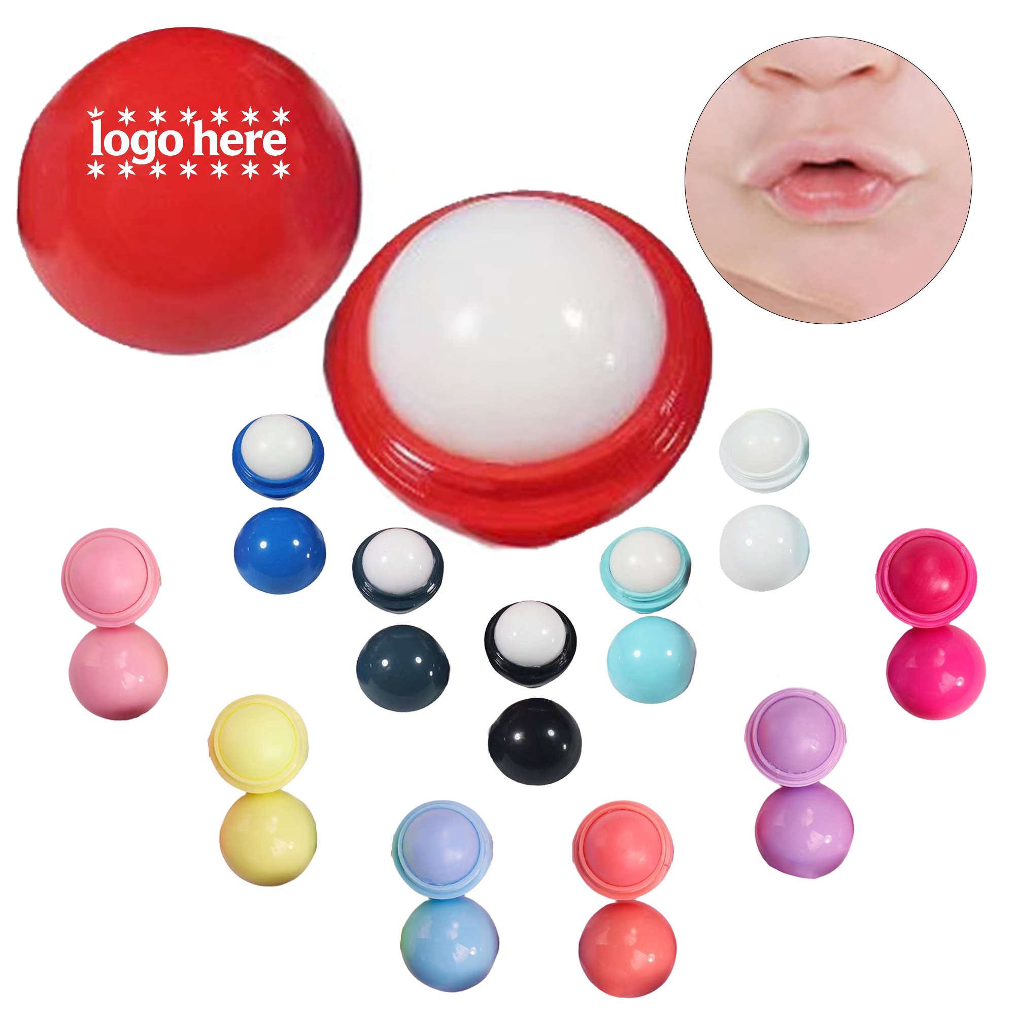 Custom Round Lip Balm