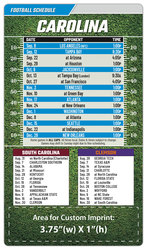 Magnet Football Sport Schedules - 4x7 Round Corners
