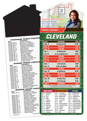 Magna-Card House Shape Magnet Football Schedules (3.5x9)