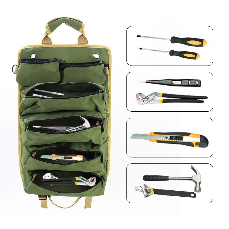 Compact Roll-Up Design Waterproof Oxford Storage Tote 6