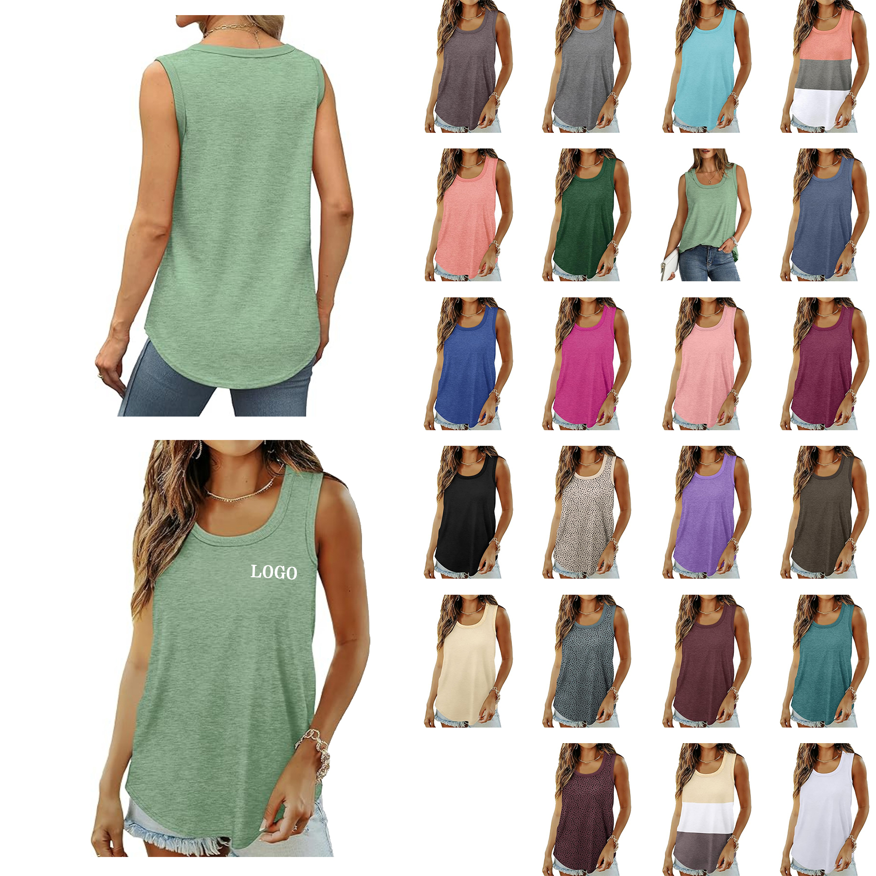Women Loose Tank Top 18