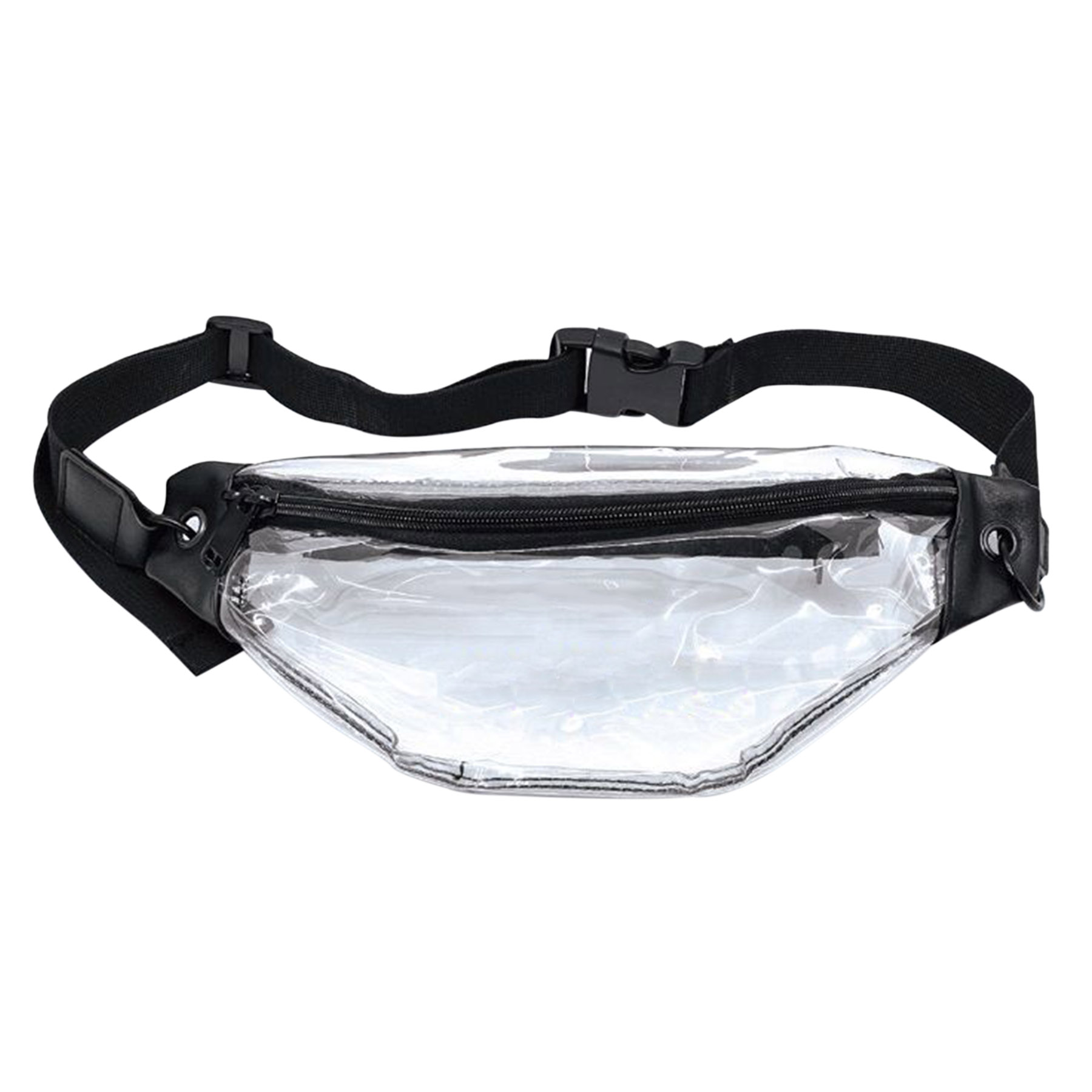 Leatherette Soft Clear Zippered Fanny Pack Bag 9