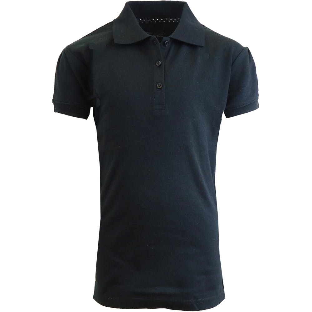 Girls' School Uniform Polo Shirts - Black Short Sleeve Size 4 - 6X 3