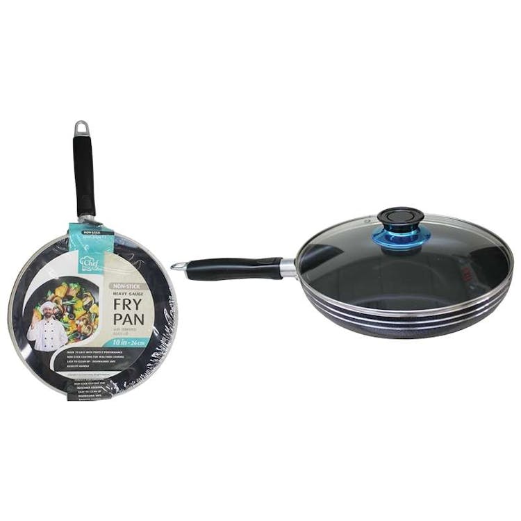 10" Nonstick Fry Pan with Lid 2