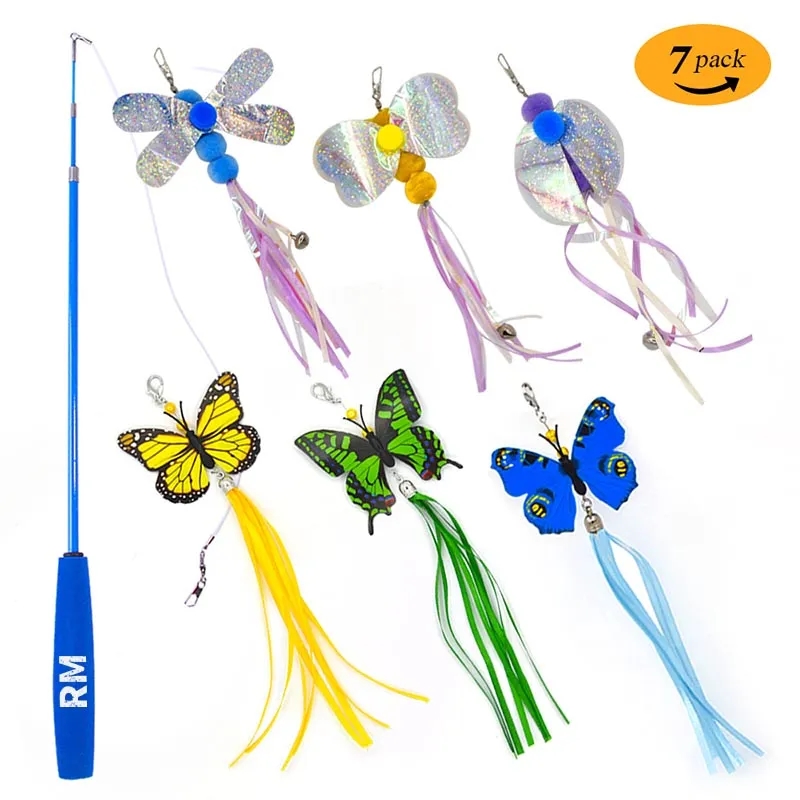 Cat Catch Wand Teaser Feather Toy