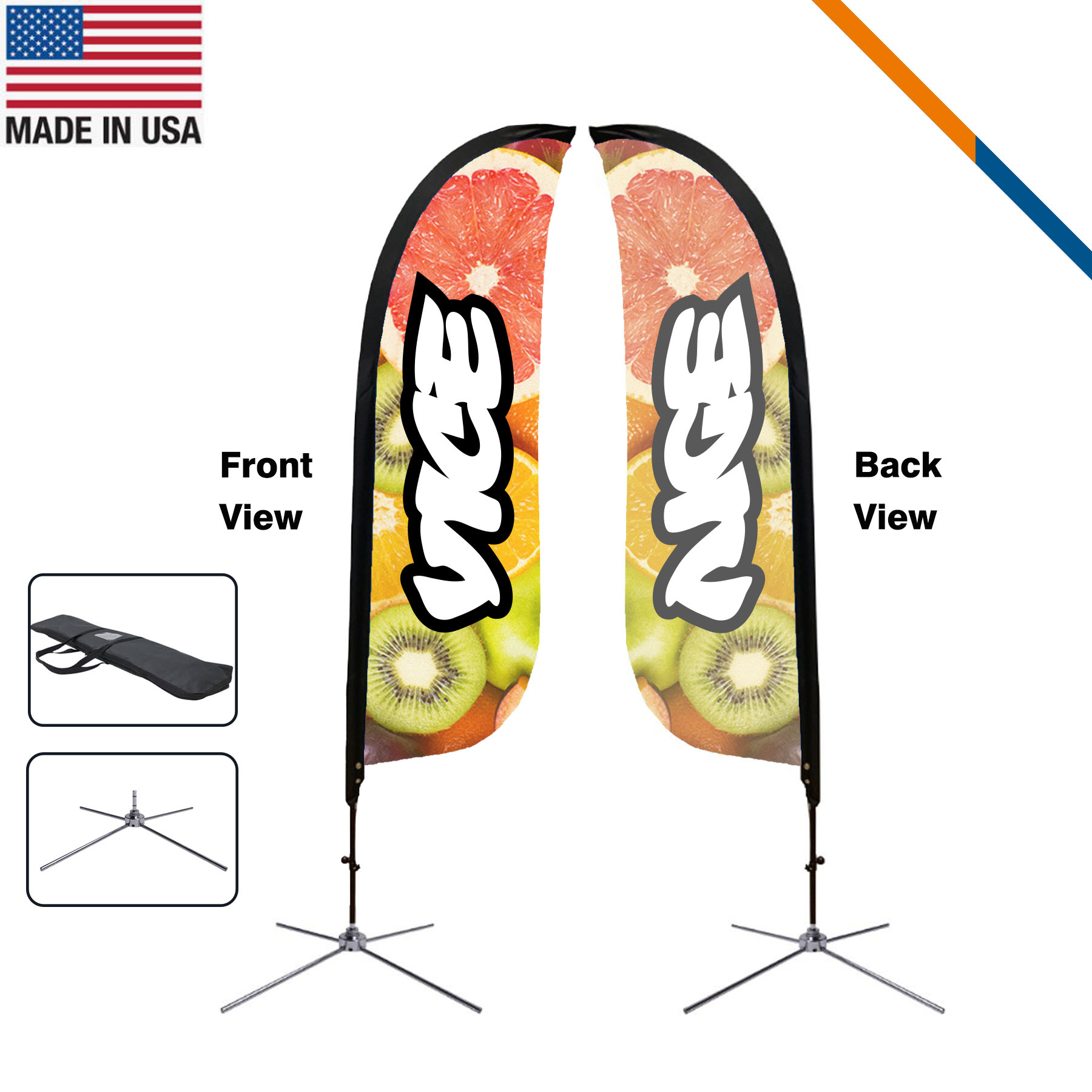 9' Florence Single-Sided Feather Flag