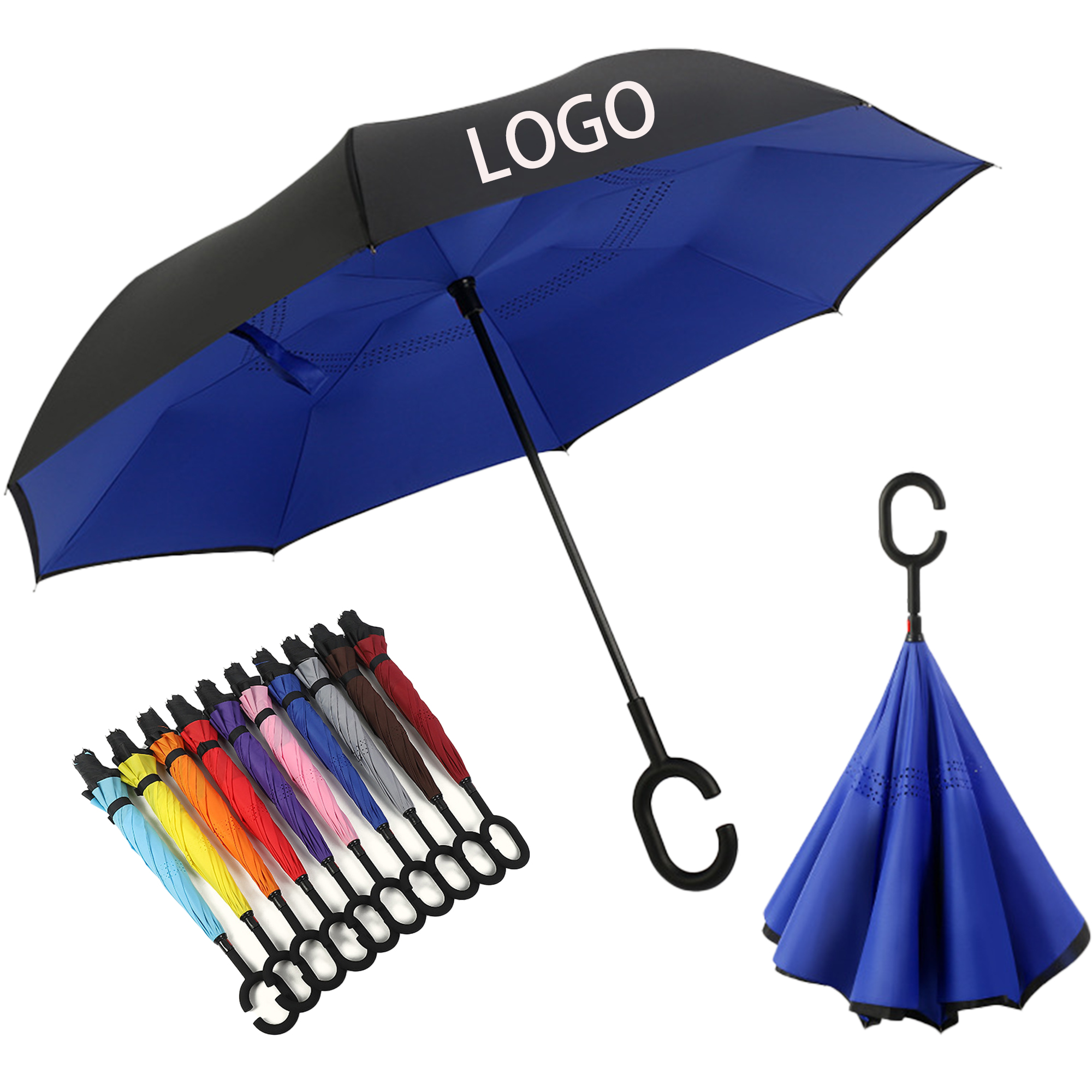 49" Arc Inverted Reverse Umbrella