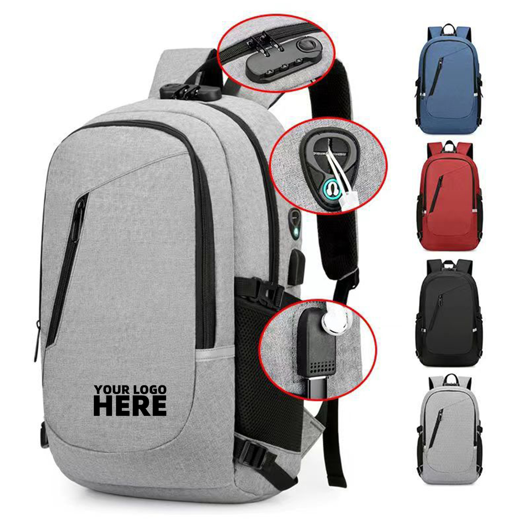 Travel Laptop Backpack Water Resistant Anti Theft Bag