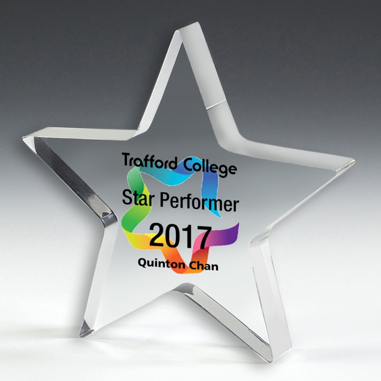 PhotoImage® Star Paperweight - 5" x 5" x 1/2" 11