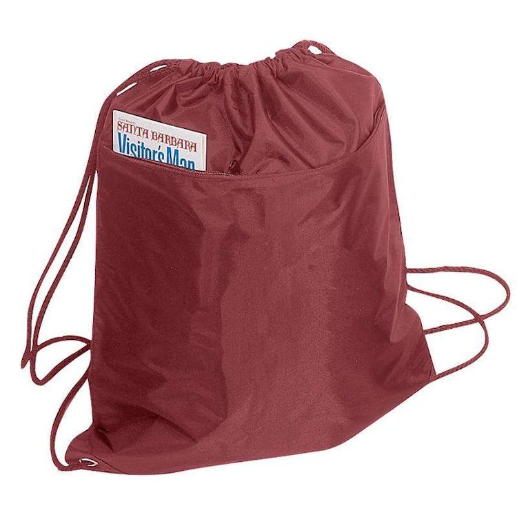 Drawstring Tote Bags - Maroon 2