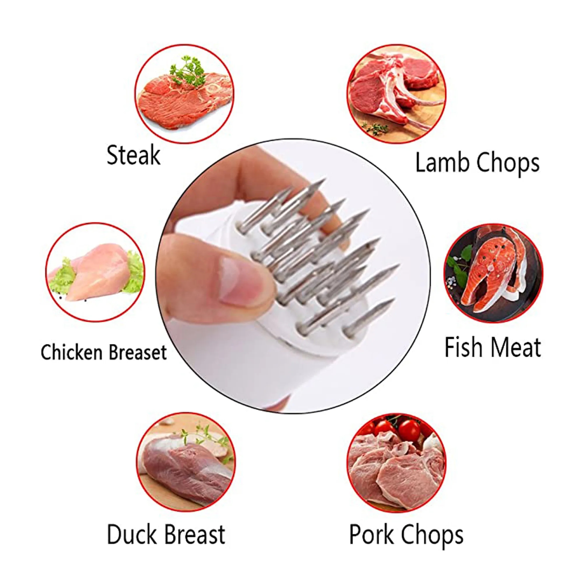 Custom Personal Logo Stainless Steel Meat Tenderizer Mallet 7