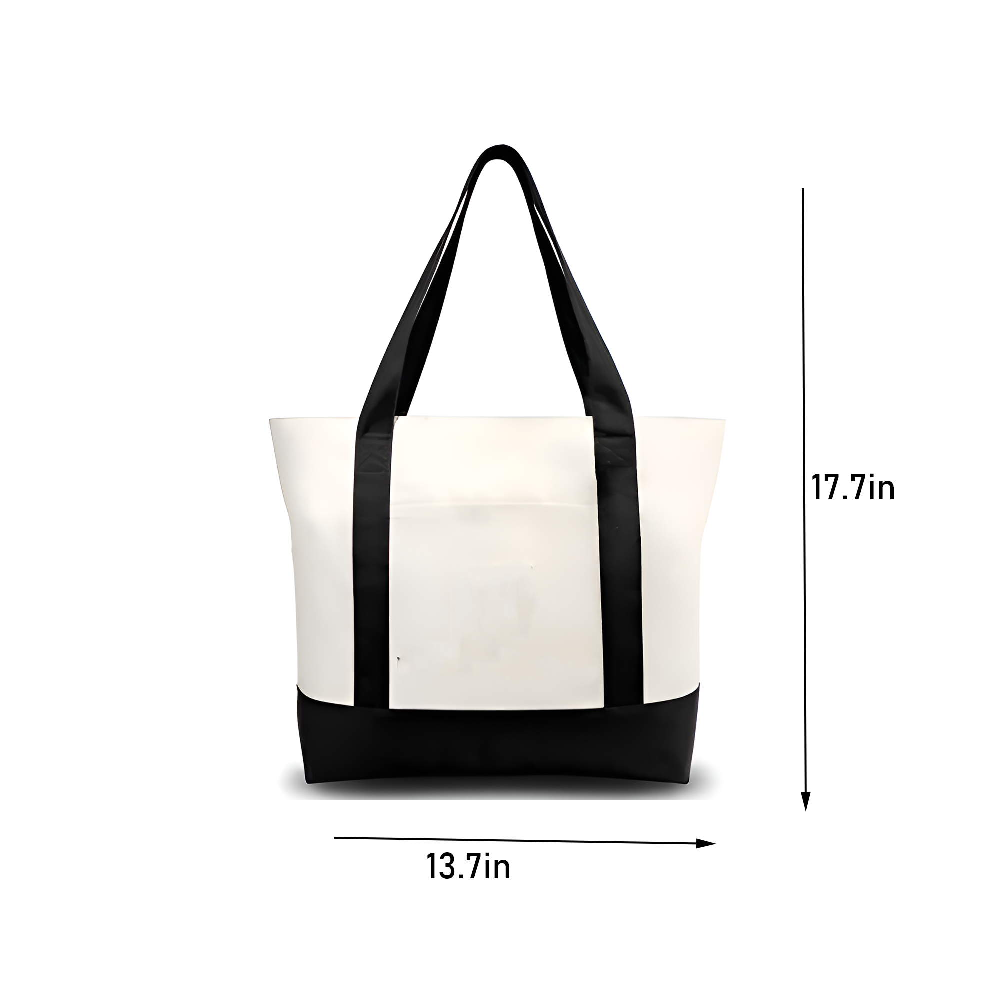 Canvas Tote Bag with Contrasting Panels, custom tote bag with logo imprint 5