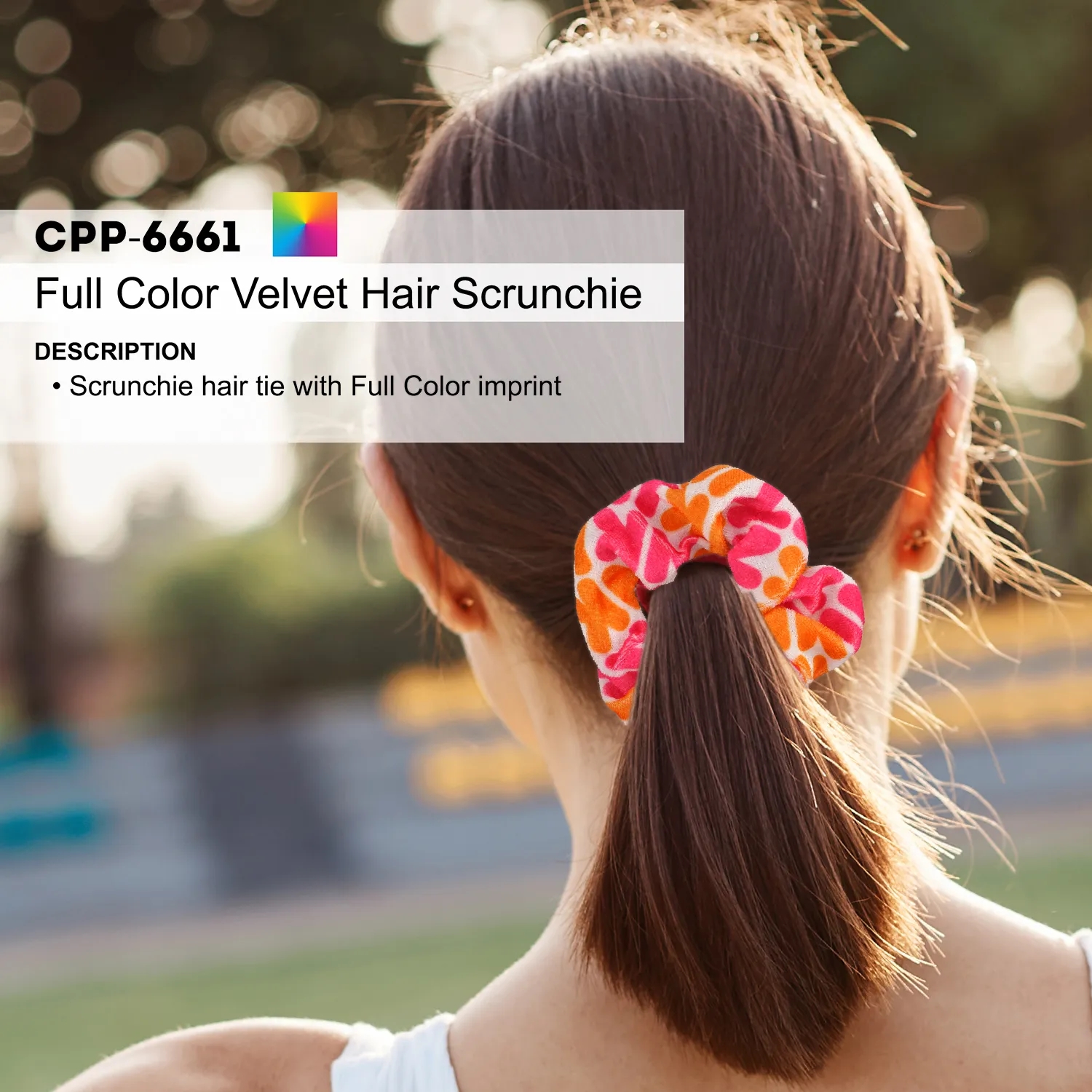 FULL COLOR VELVETY HAIR SCRUNCHIE 2