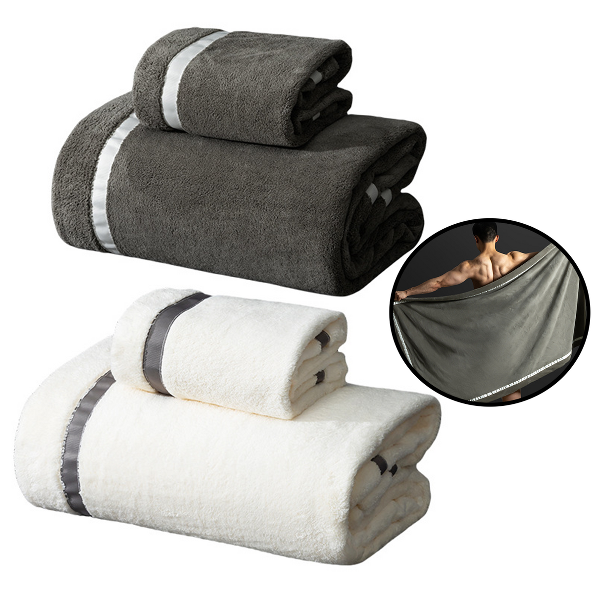 Coral Velvet Bath Towel 2