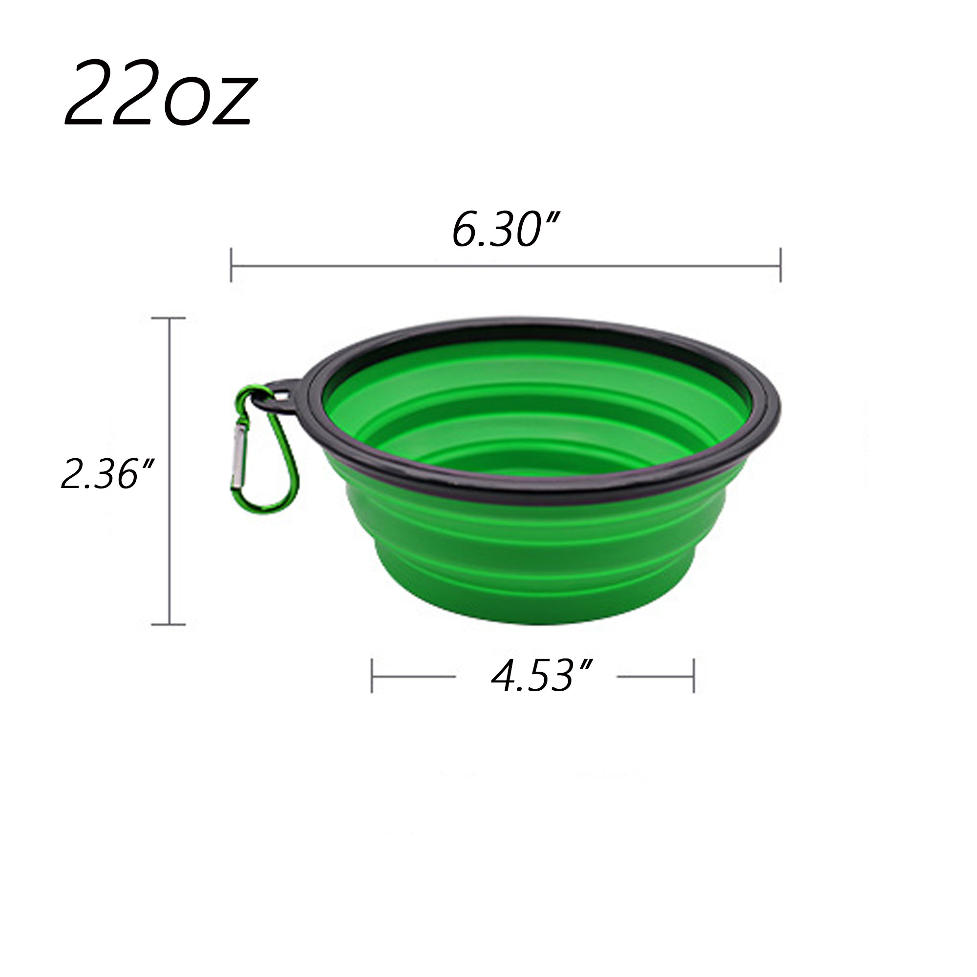 Collapsible Dog Bowls with Carabiner Clip 17