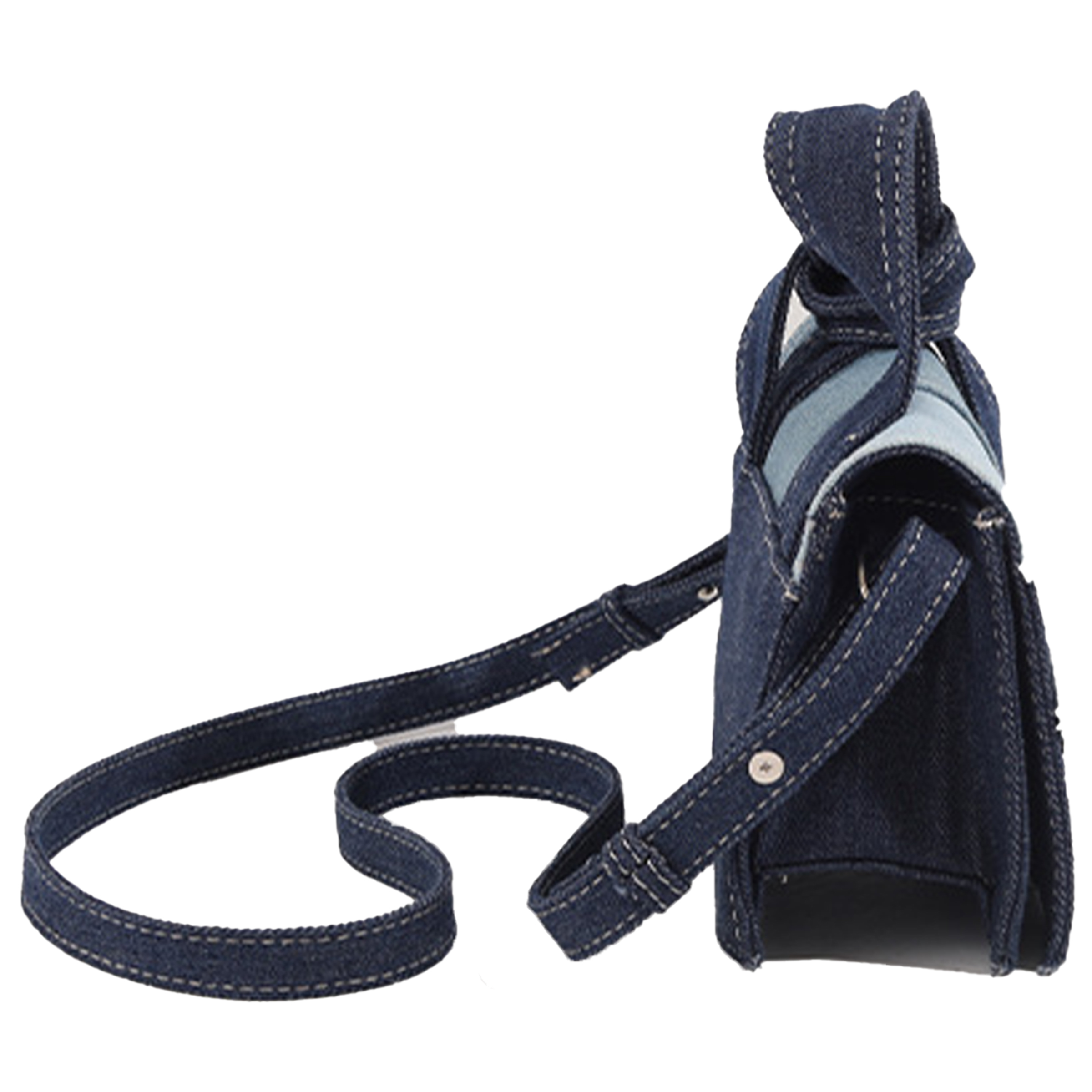 Denim Leisure Splicing Crossbody Bag 8