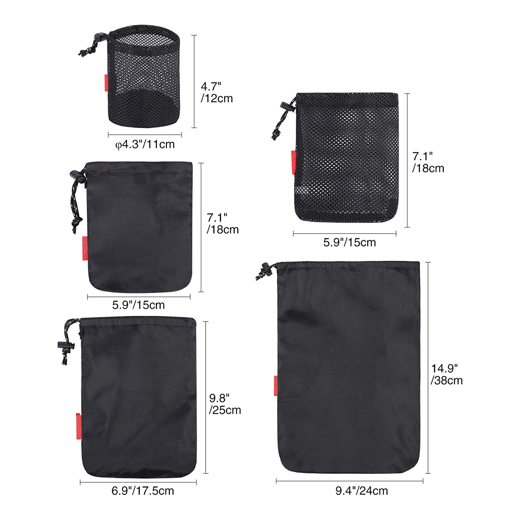 Lightweight Mesh Nylon Drawstring Storage Bag 7