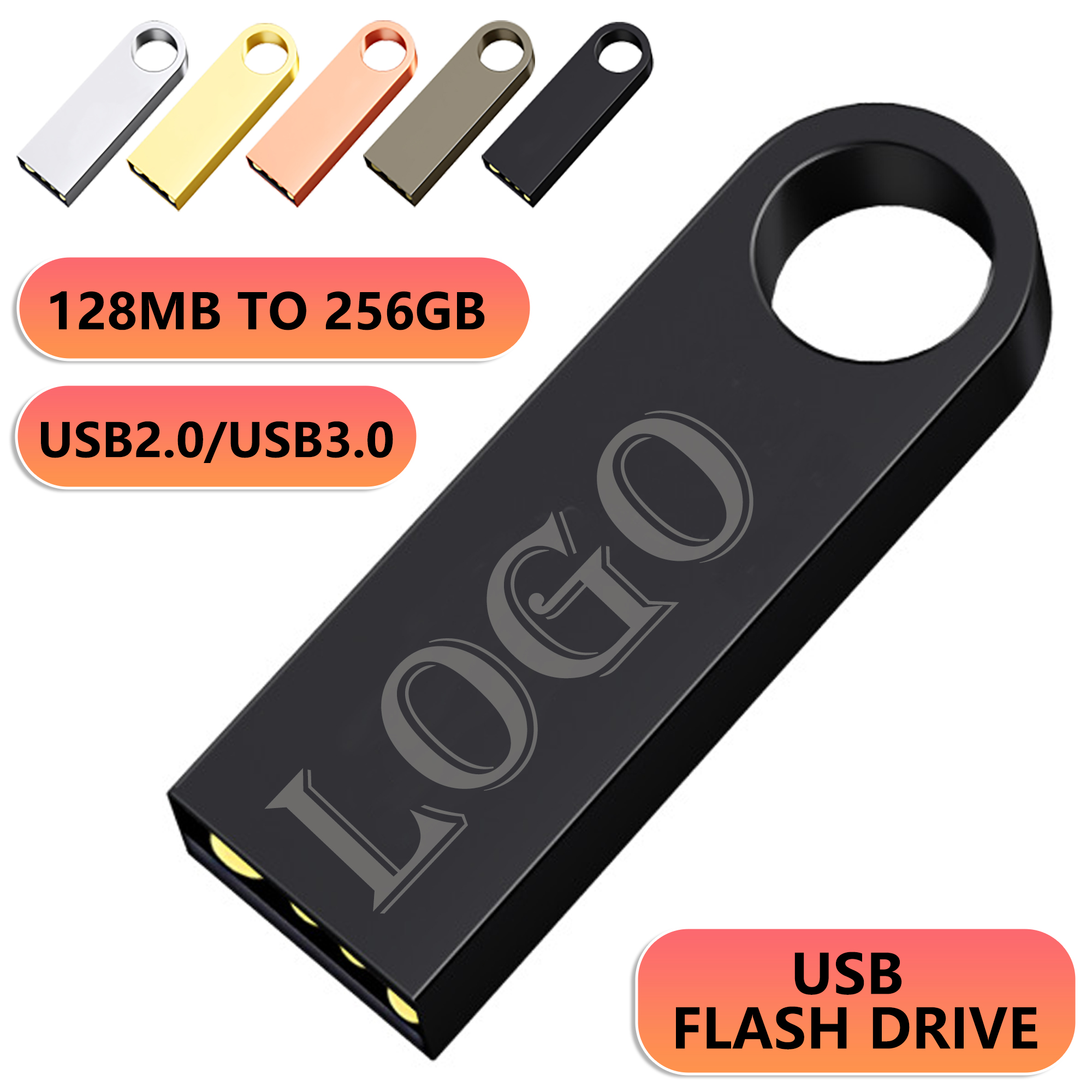 Portable high-capacity high-speed USB flash drive made of metal 3