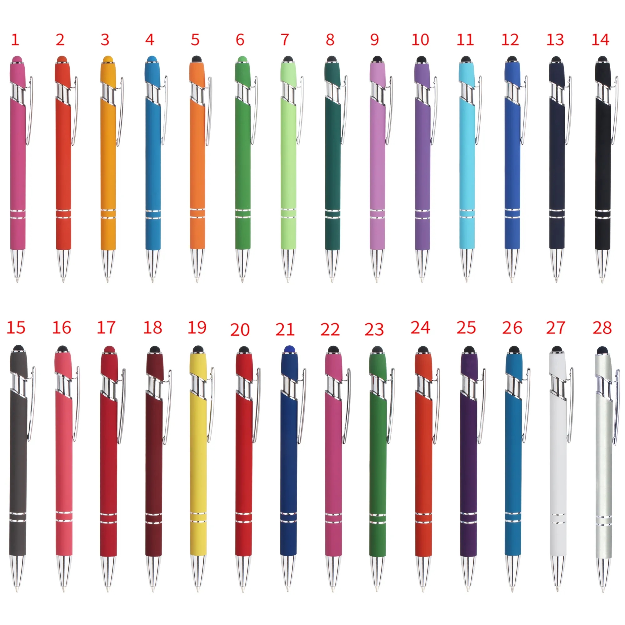 Aluminum Ballpoint Stylus Pen with Laser Engraving 11