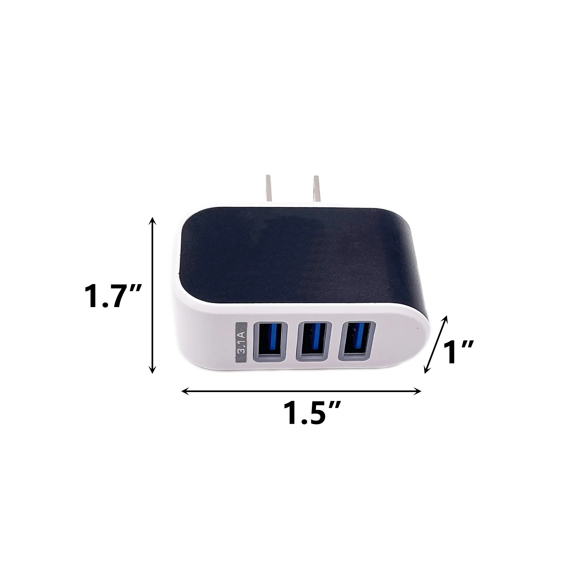 MOQ100 USB 3-Port Phone Charger 6