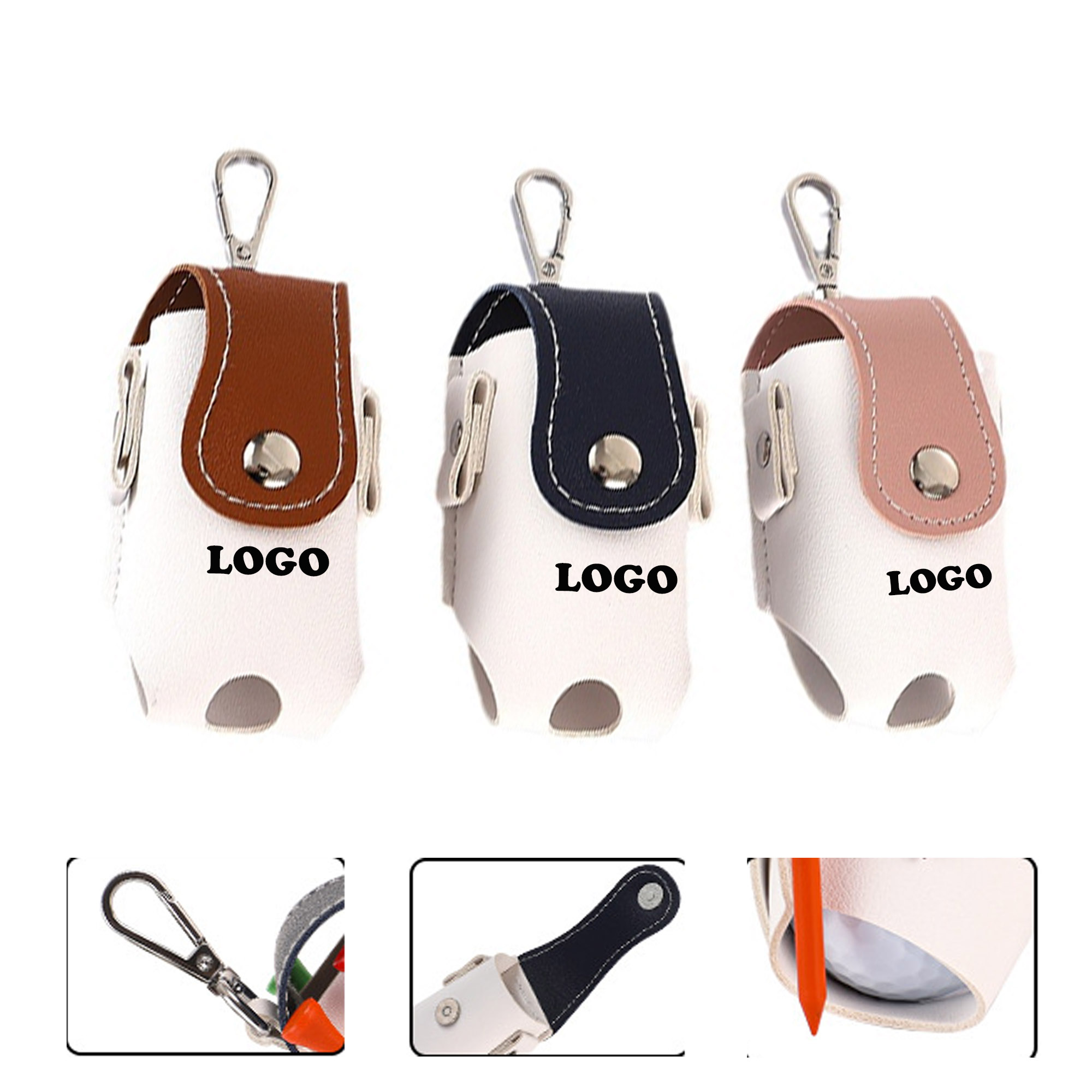 MOQ 10 pcs Portable Golf Ball Carrier 5