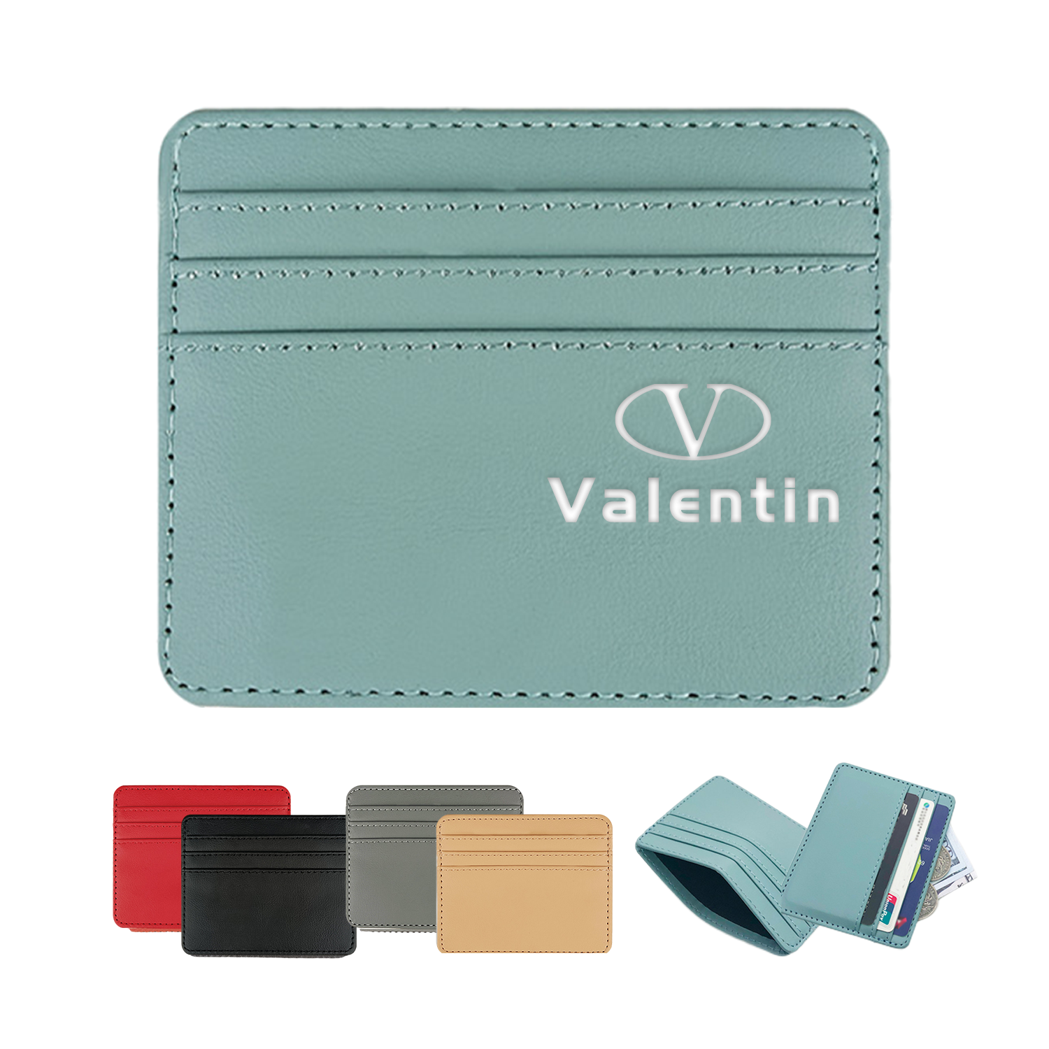 Pu Leather Wallet With Multi Card Slot