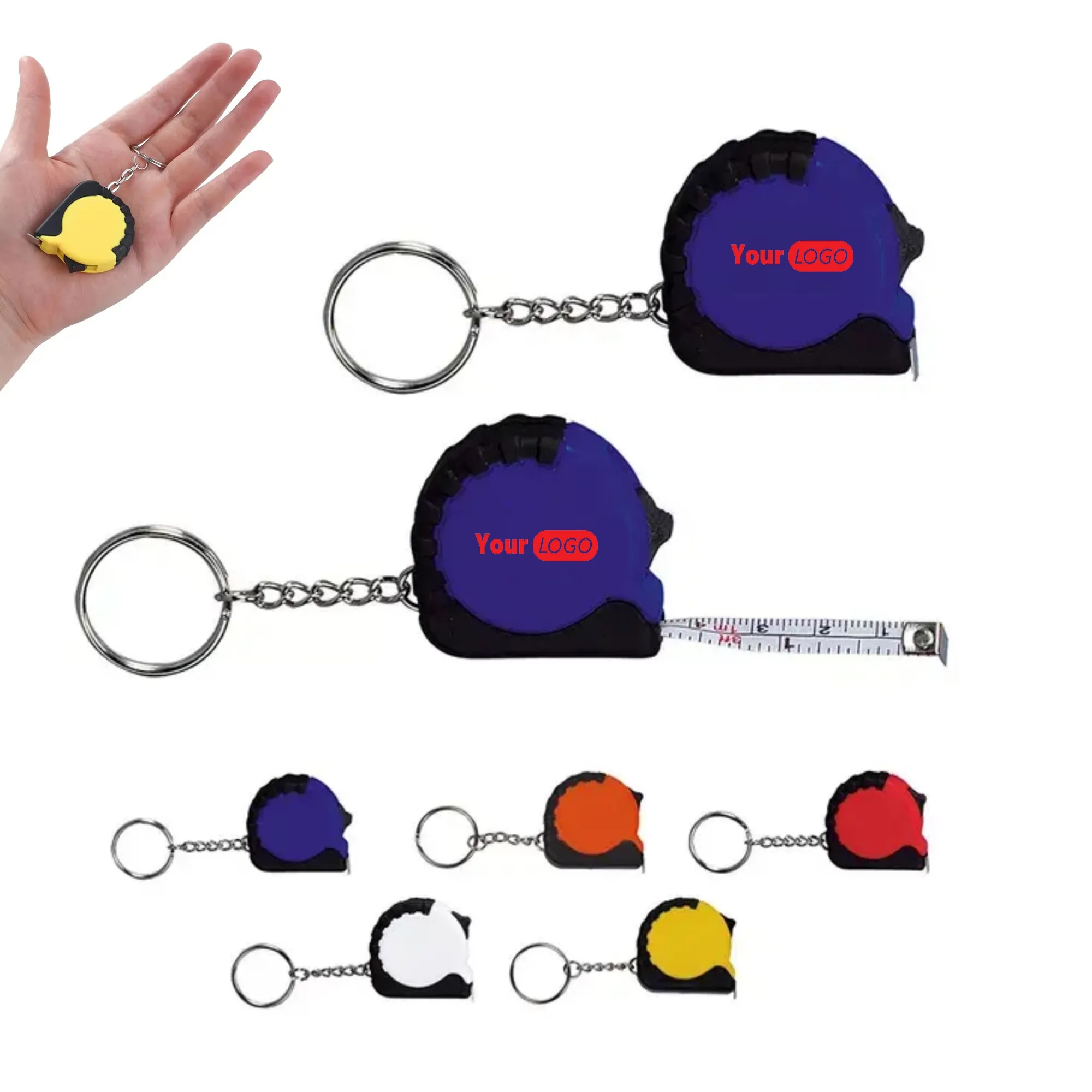 Mini 3ft Metal Tape Measure With Keychain 10