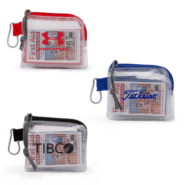 Golf Safety & First Aid Kit in a Zippered Clear Nylon Bag