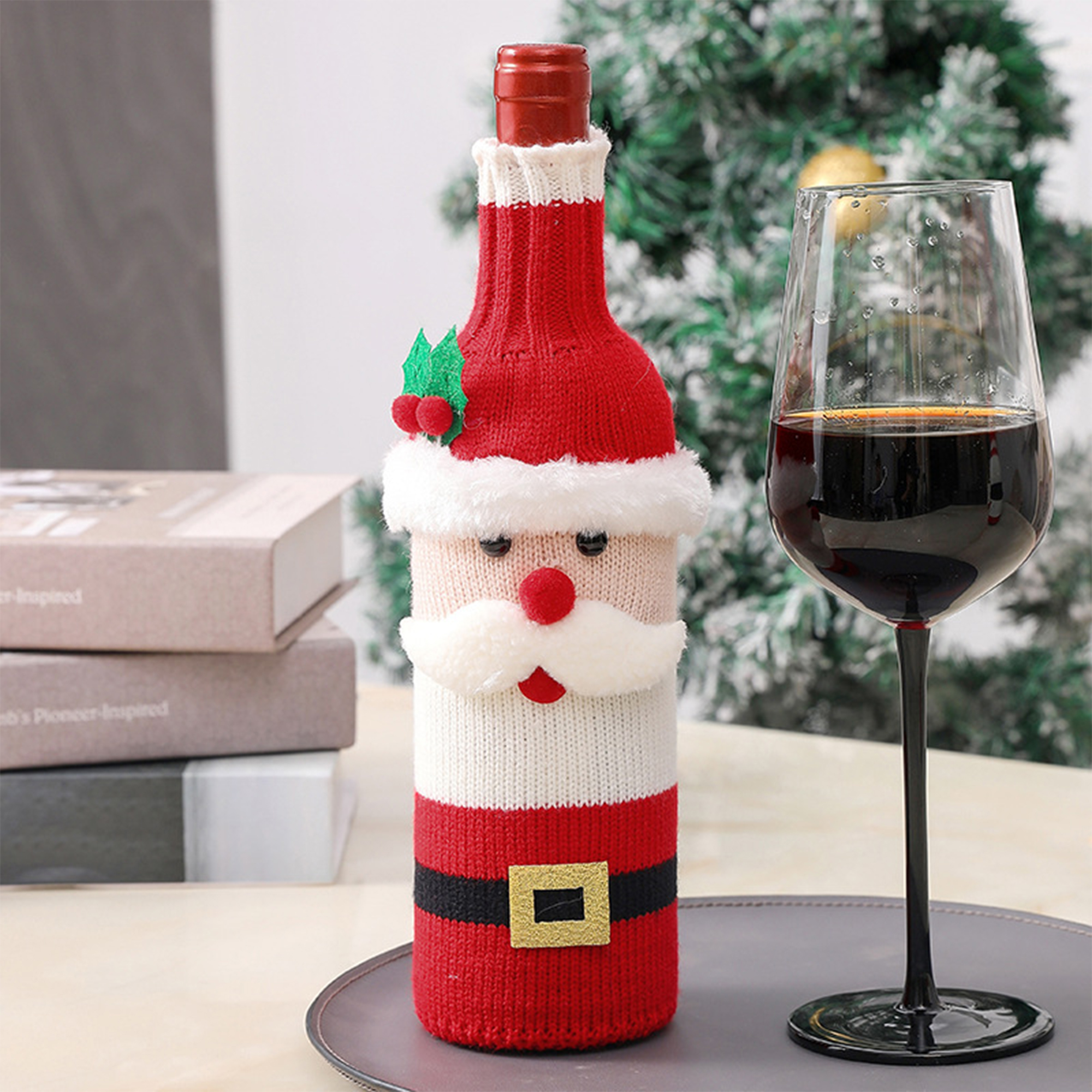 Christmas Knit Bottle Sleeve, custom koozie with logo imprint 10