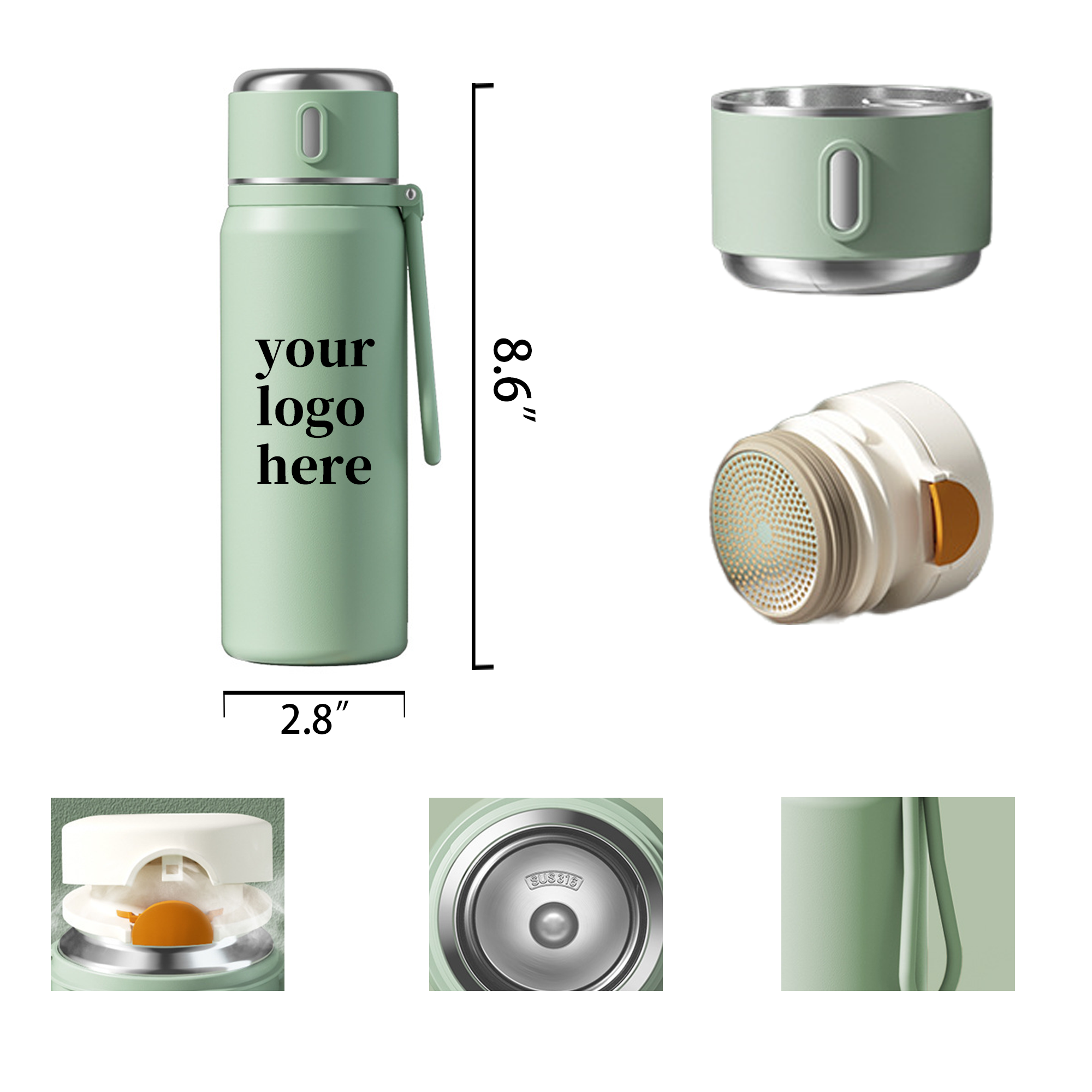 16oz customized smart water cup 3