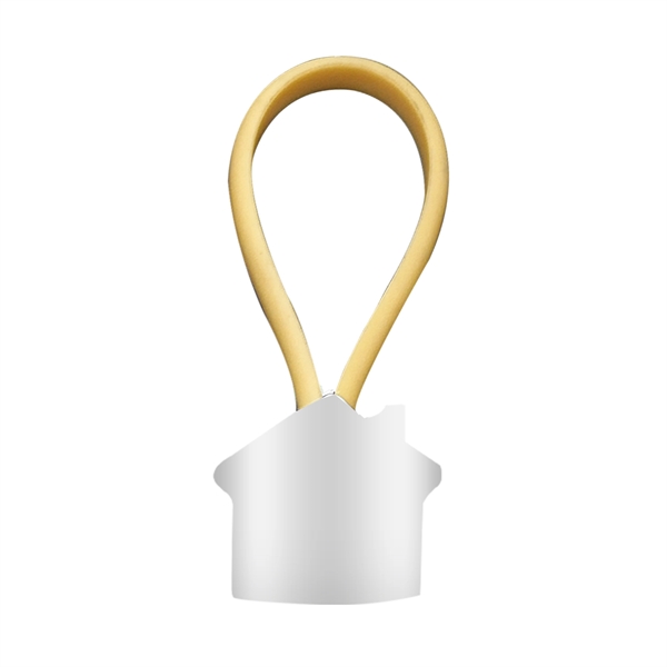 Custom House Silicone Keychain 1.02 in Multicolor — Home Services Promo 2