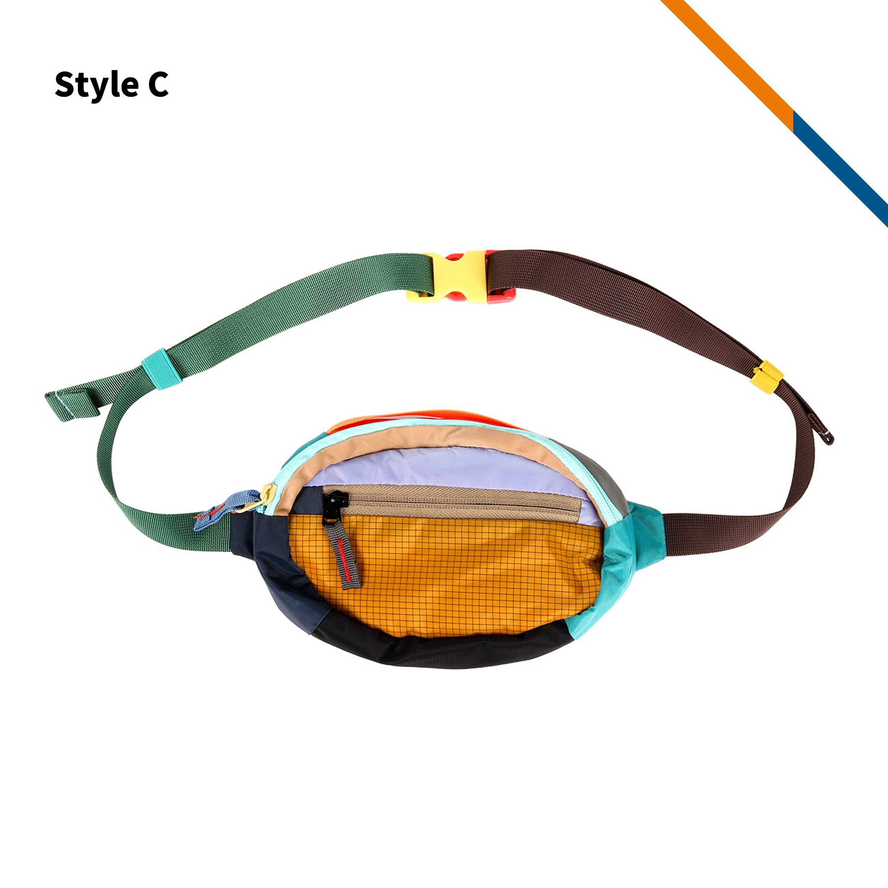 HipSack Polyester Color Block Fanny Pack 9