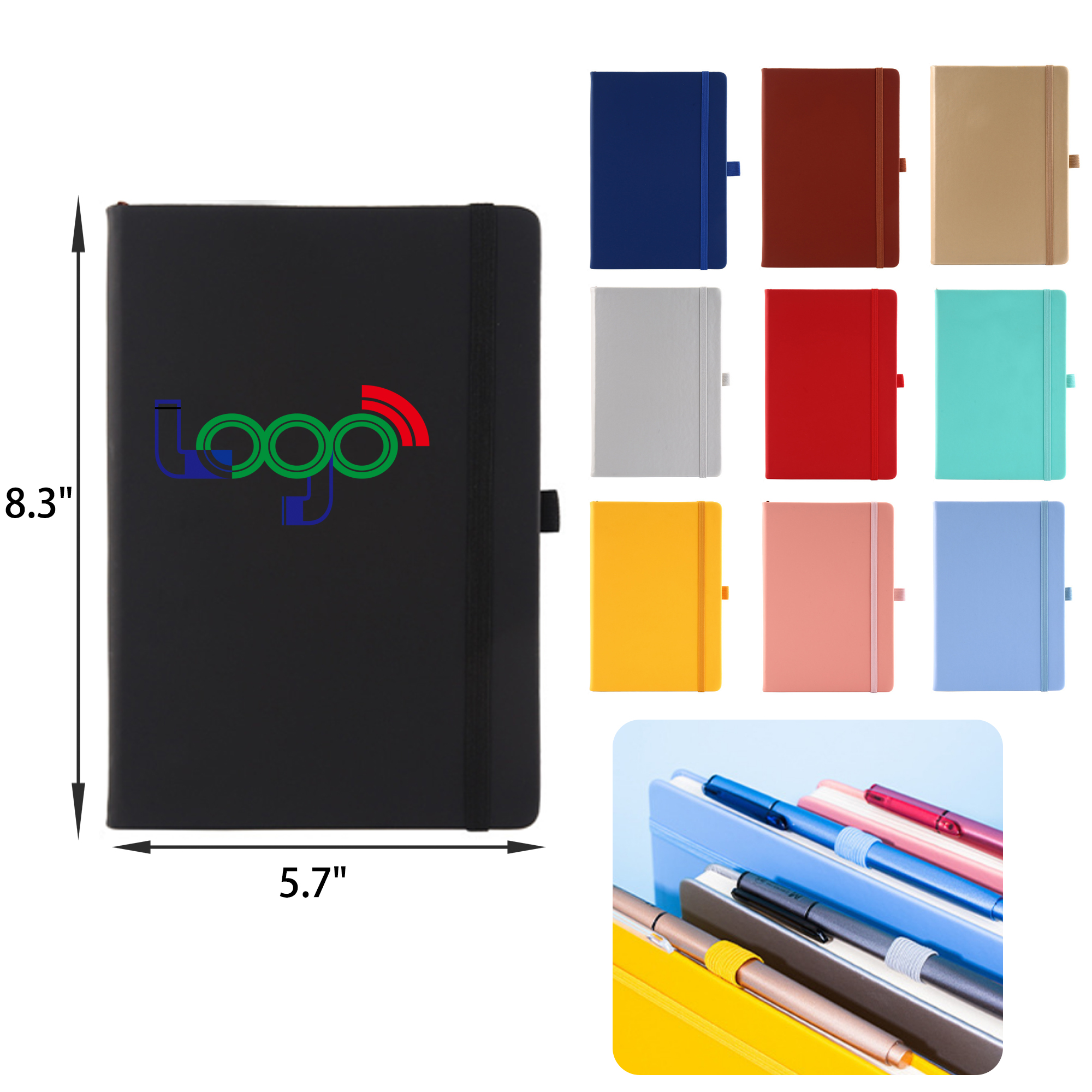 MOQ 50 PCS Stylish A5 Business Office Notebook