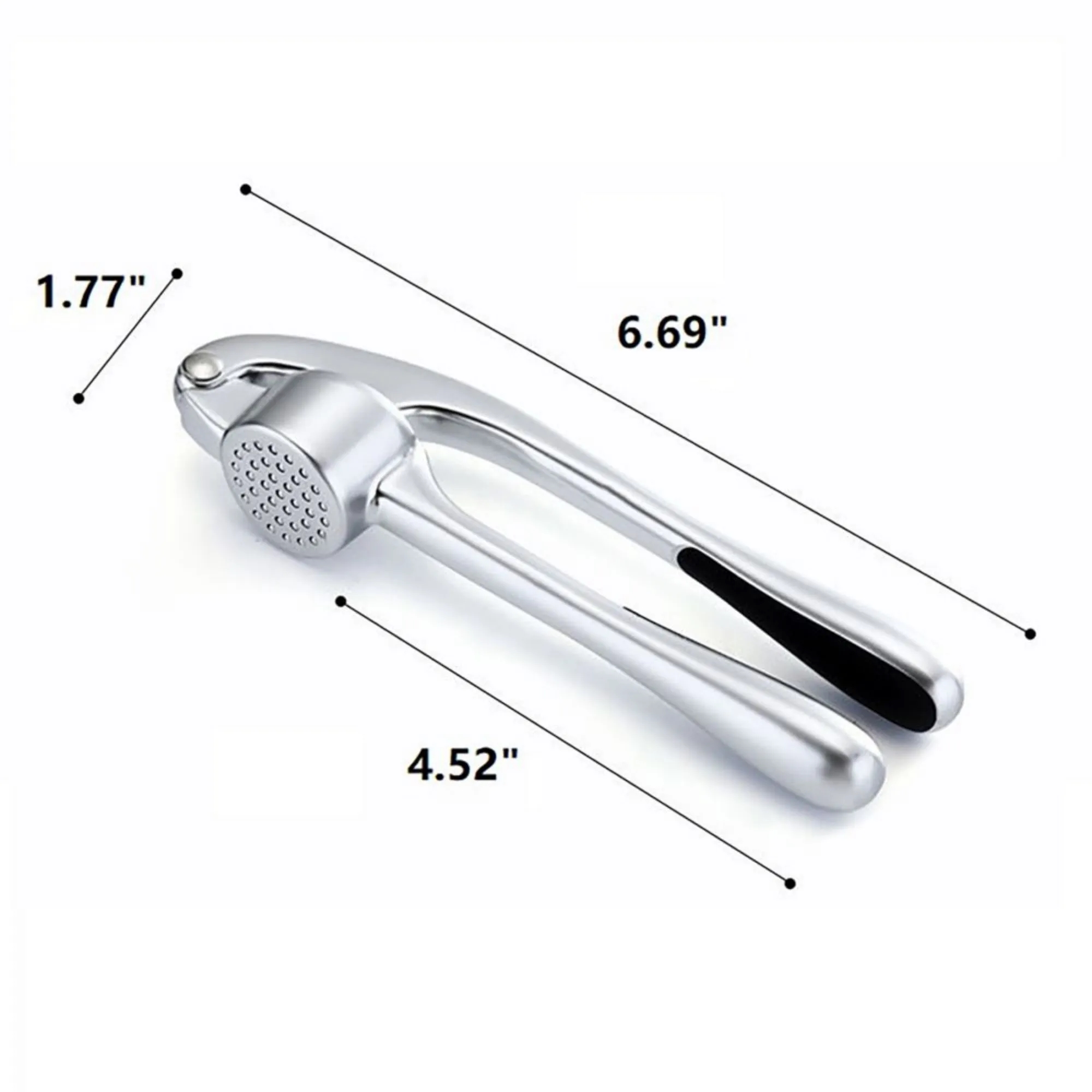 Zinc Alloy Garlic Press With Long-Handled 10