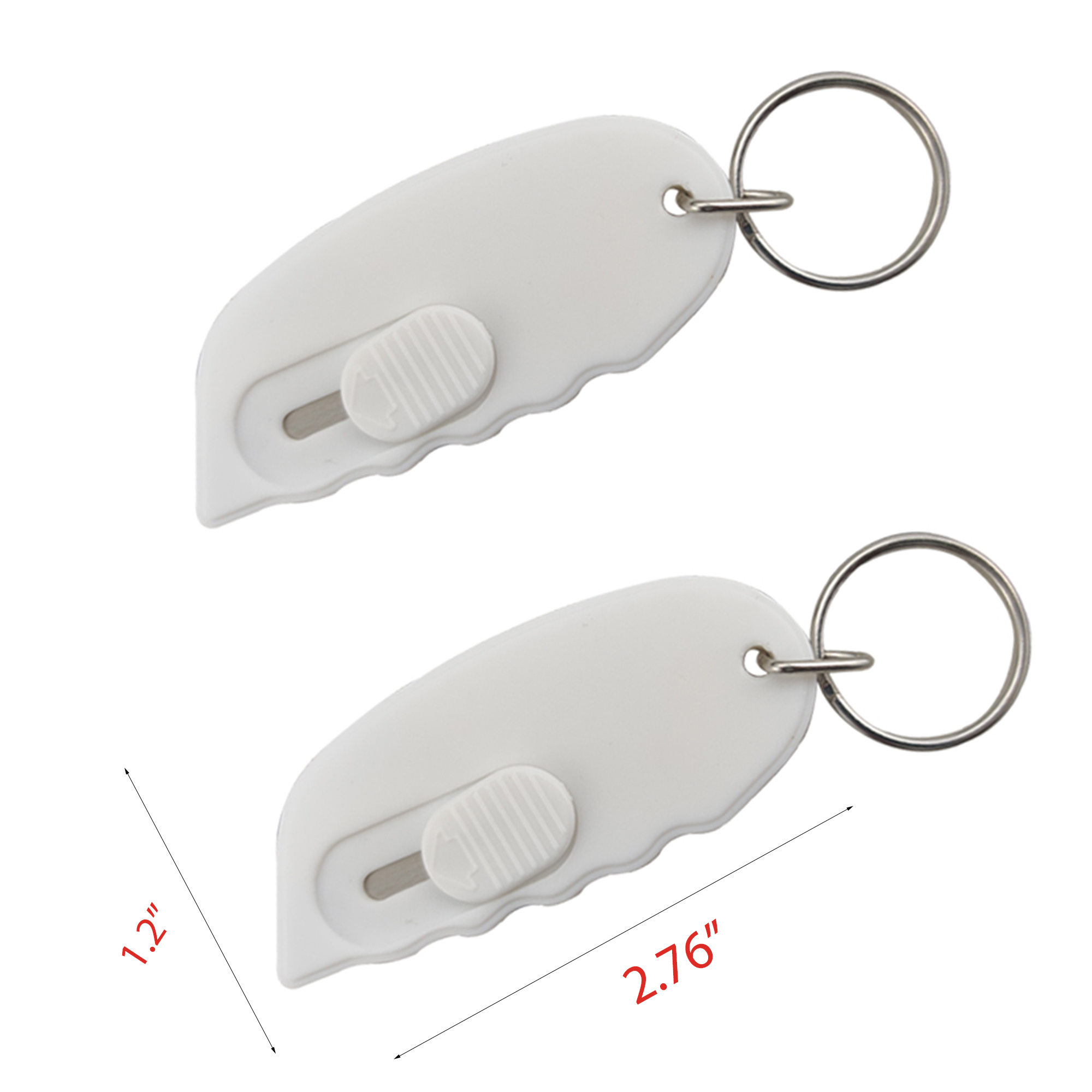 Plastic Envelope Cutter keyring Opener Keytag 5