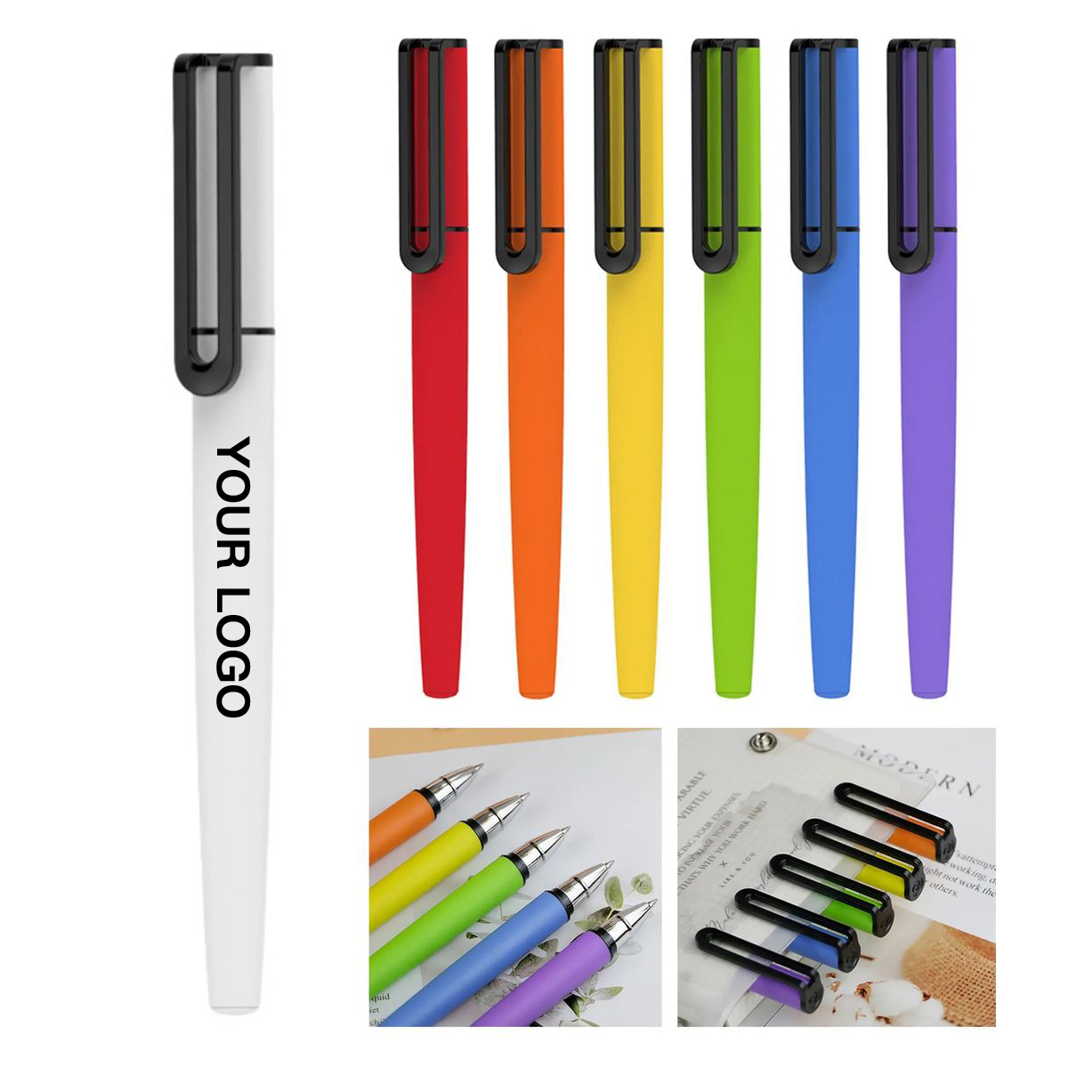 Plastic Colorful Office Gel Ink Pen