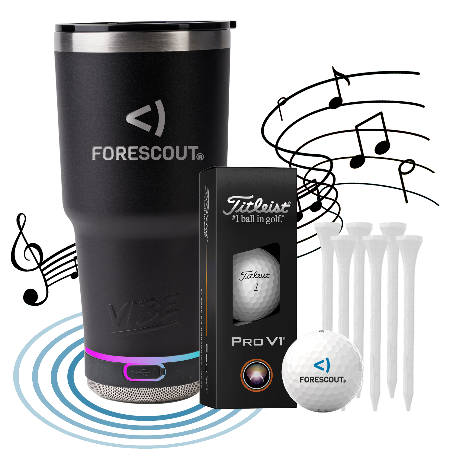 Vibe Speaker Tumbler Golf Kit 14