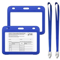 4x3" Vaccination Card Protective Holder Cover w/ Landyard